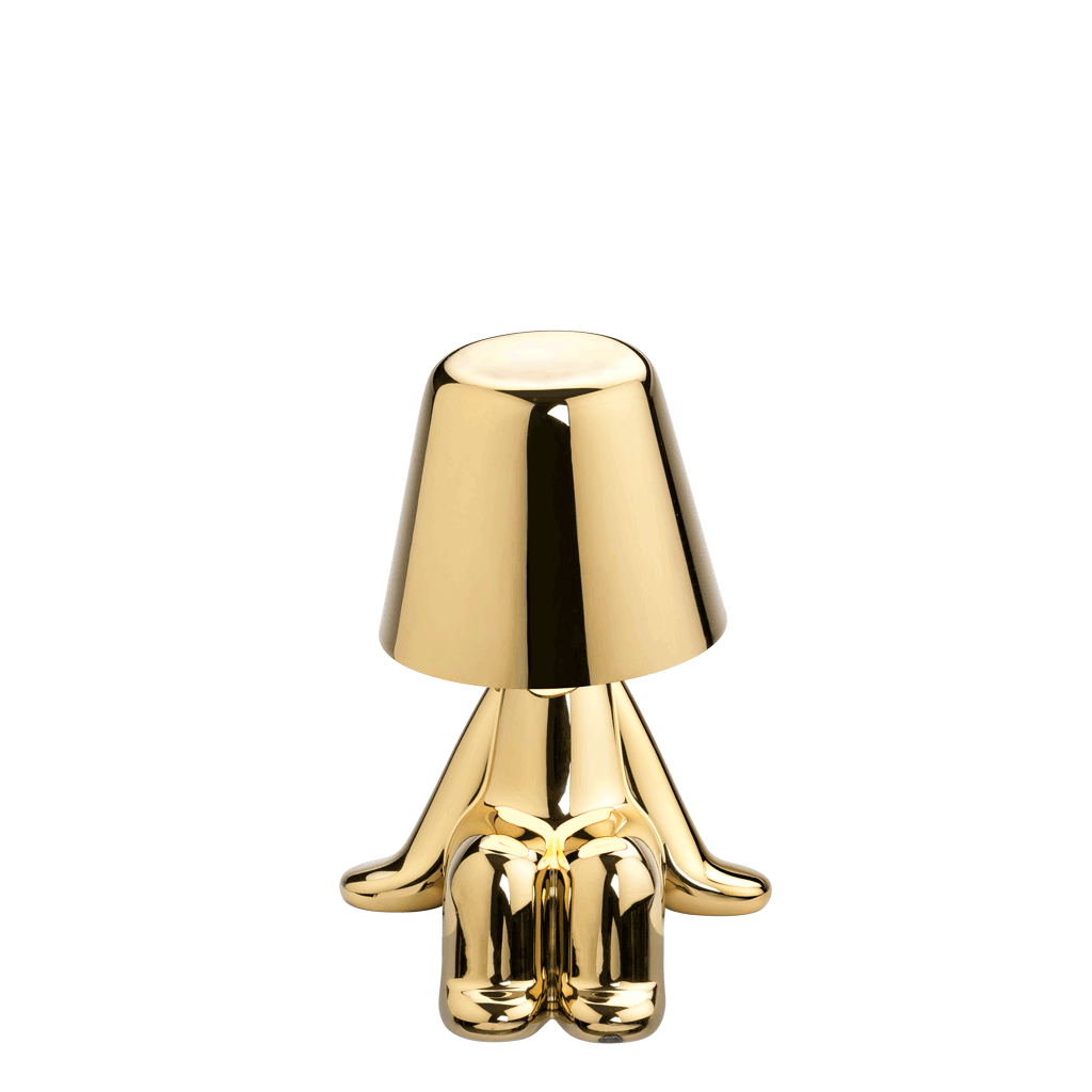 Lampka GOLDEN BROTHER SAM złoty Qeeboo Eye on Design
