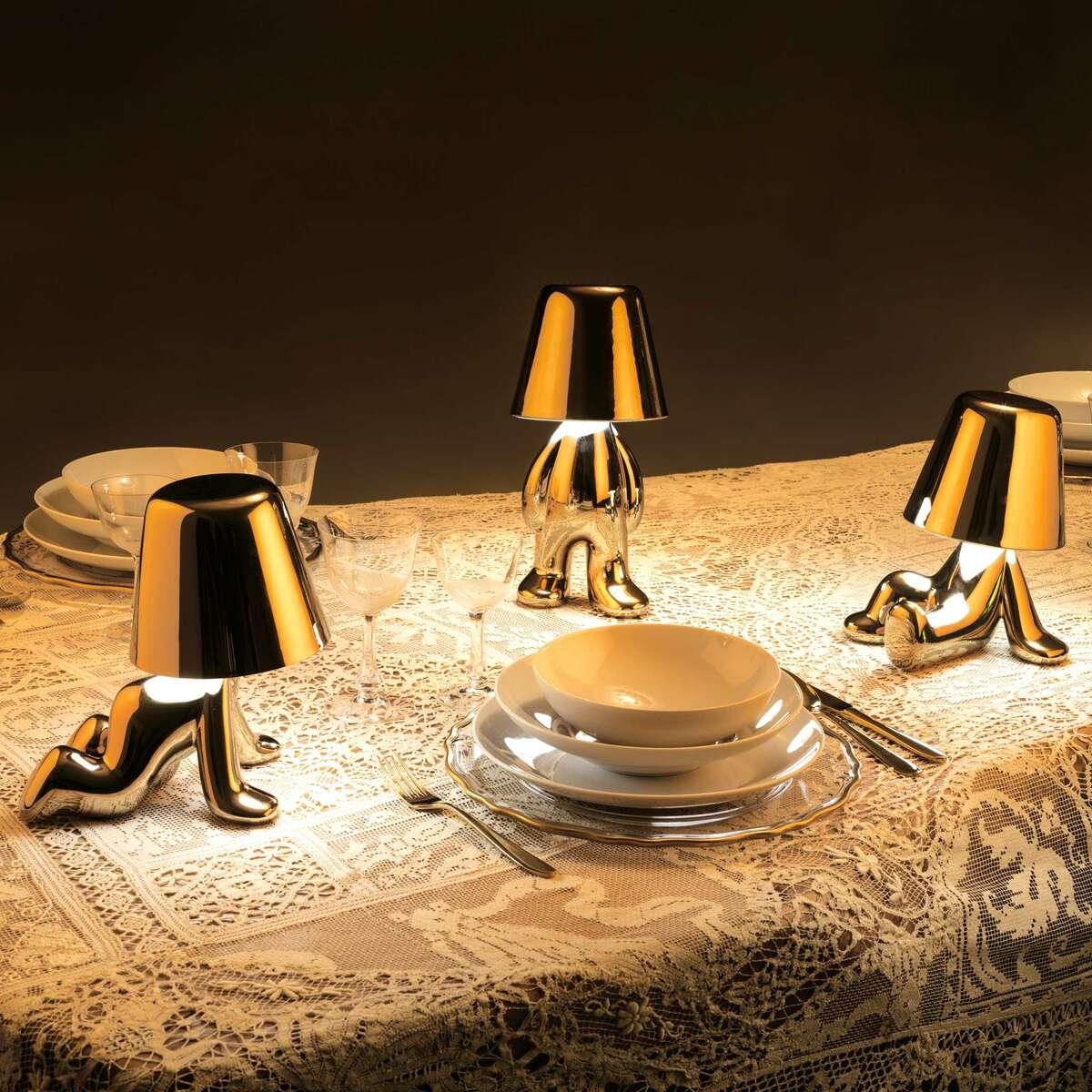 Lampka GOLDEN BROTHER SAM złoty Qeeboo Eye on Design