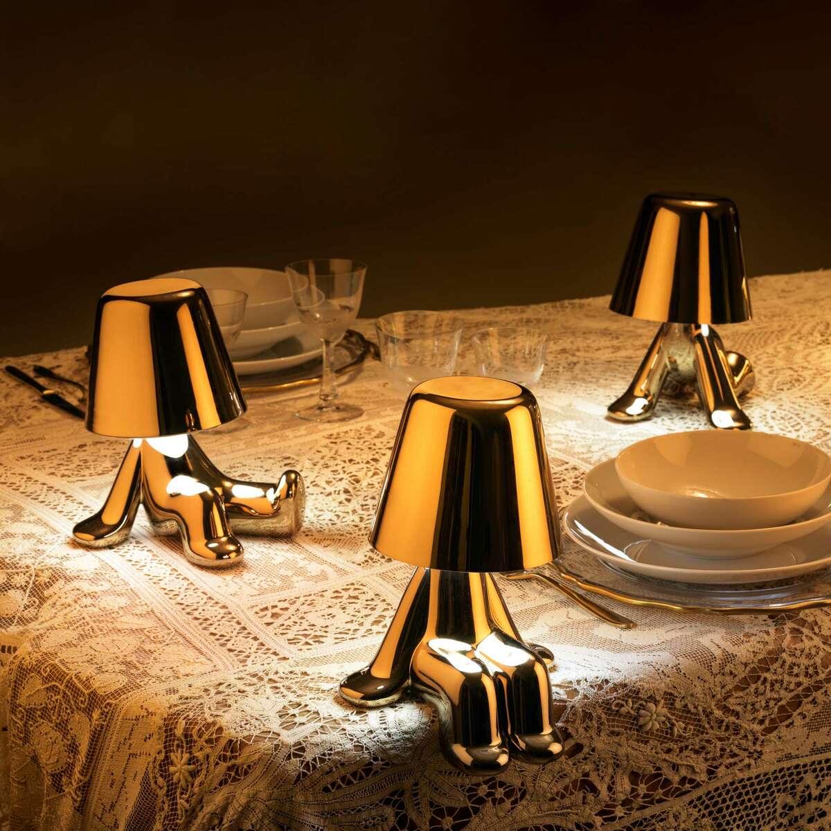 Lampka GOLDEN BROTHER SAM złoty Qeeboo Eye on Design