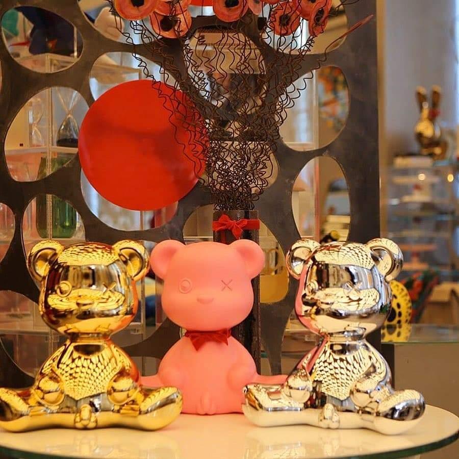 Lampka TEDDY BOY złoty Qeeboo Eye on Design