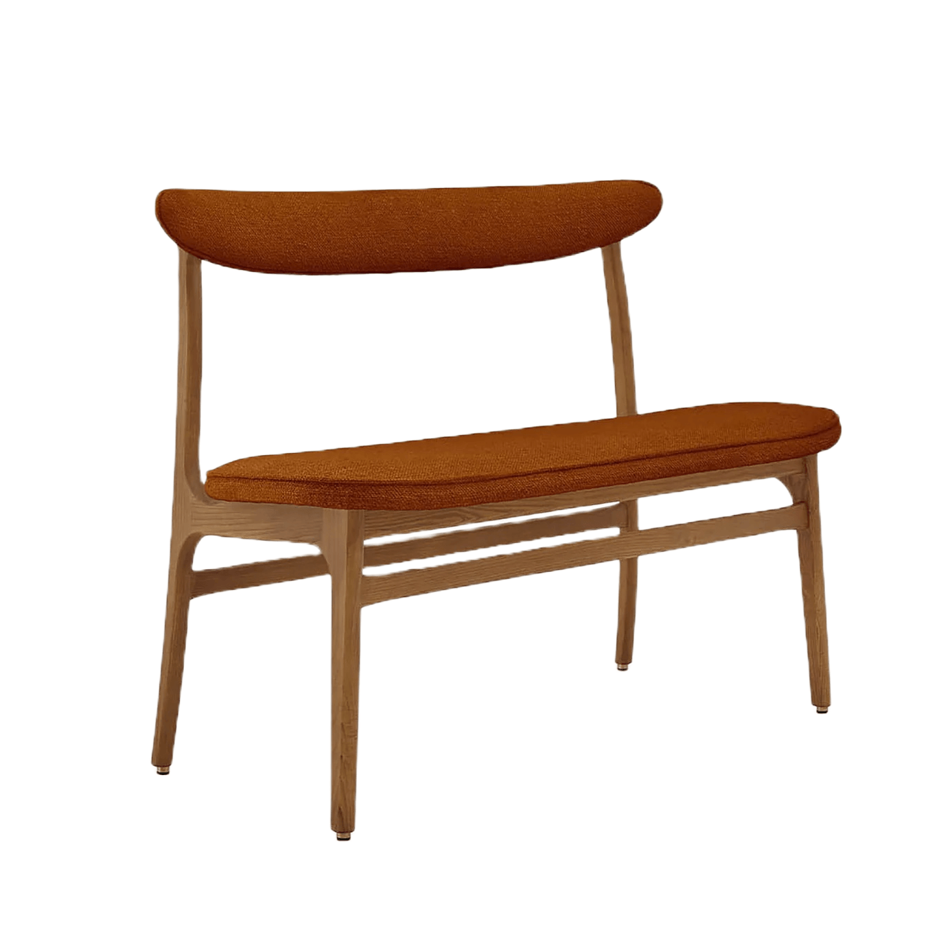 Ławka 200-190 czerwony w tkaninie Boucle Sierra 366 concept Eye on Design