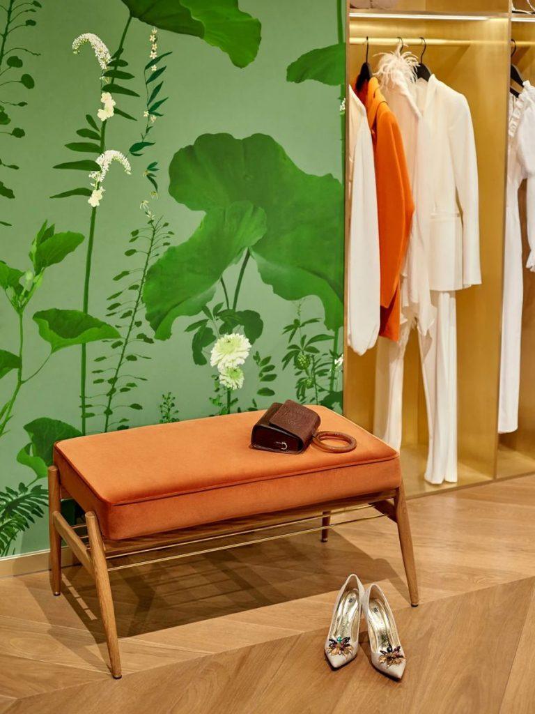 Ławka FOX żółty w tkaninie Boucle Mustard 366 concept Eye on Design