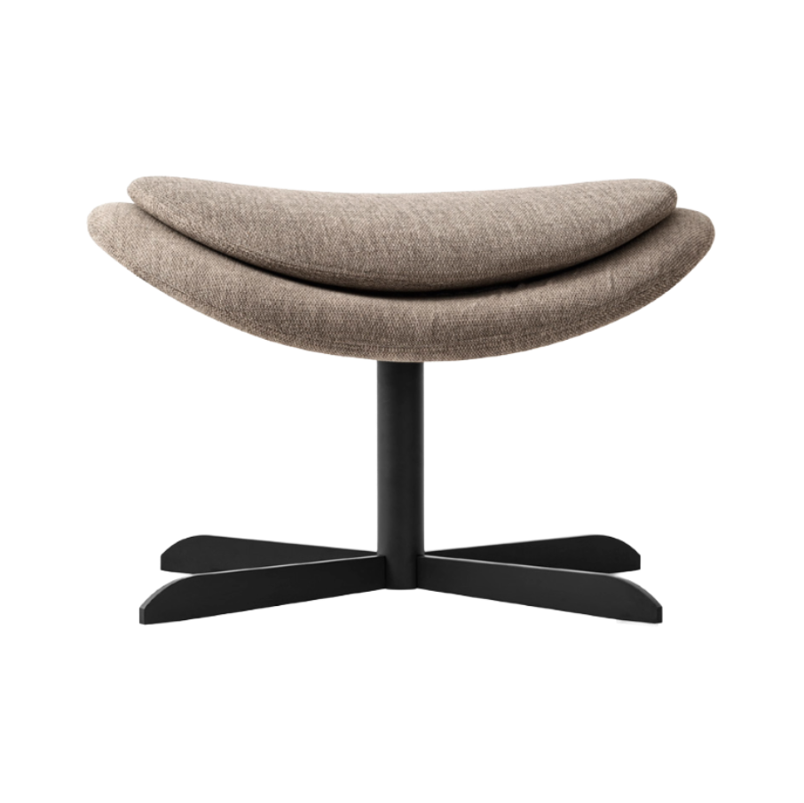 Polsterhocker LAZY mit schwarzem Metallgestell