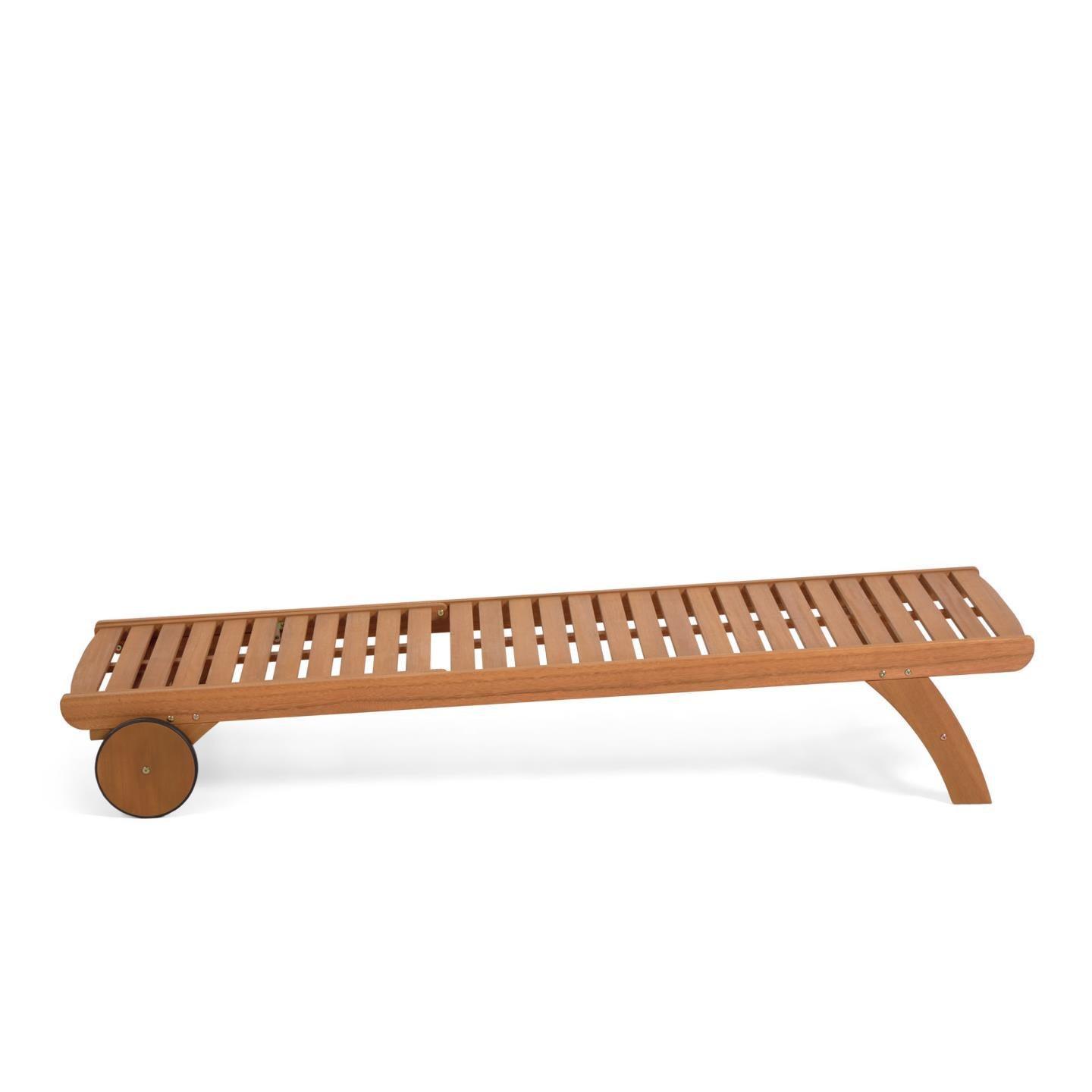 Leżak BEILA lite drewno eukaliptusowe La Forma Eye on Design