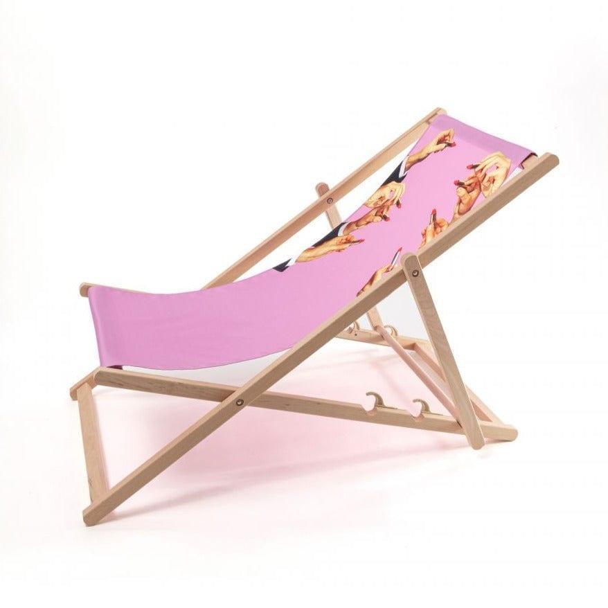 Leżak LIPSTICKS różowy Seletti Eye on Design