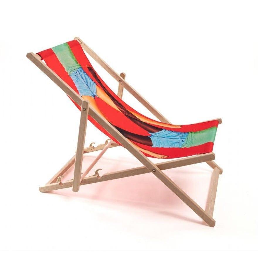 Leżak SCISSORS czerwony Seletti Eye on Design