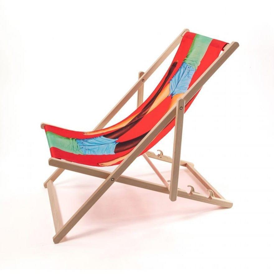 Leżak SCISSORS czerwony Seletti Eye on Design