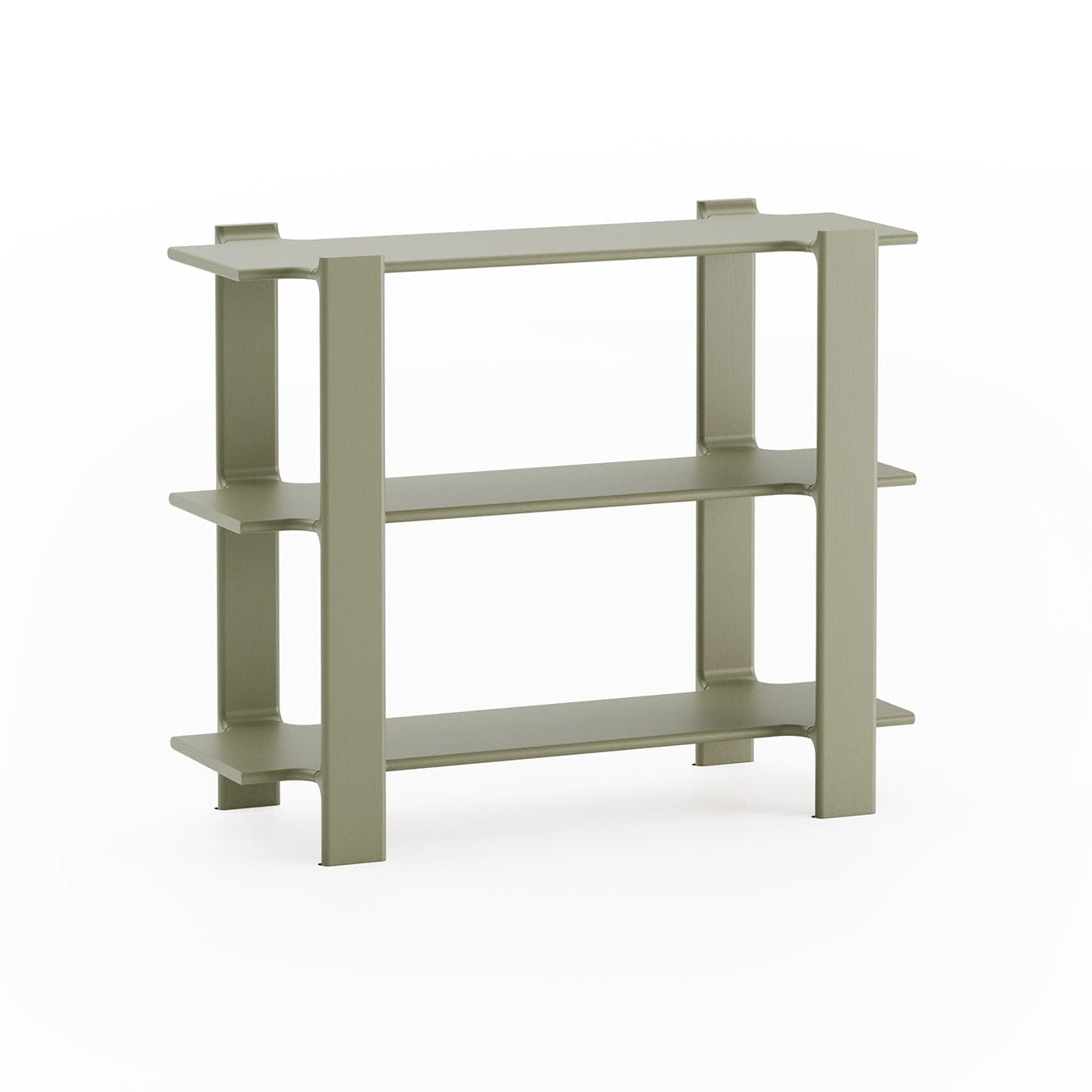 Regal LIGO aus olivgrünem Eichenholz