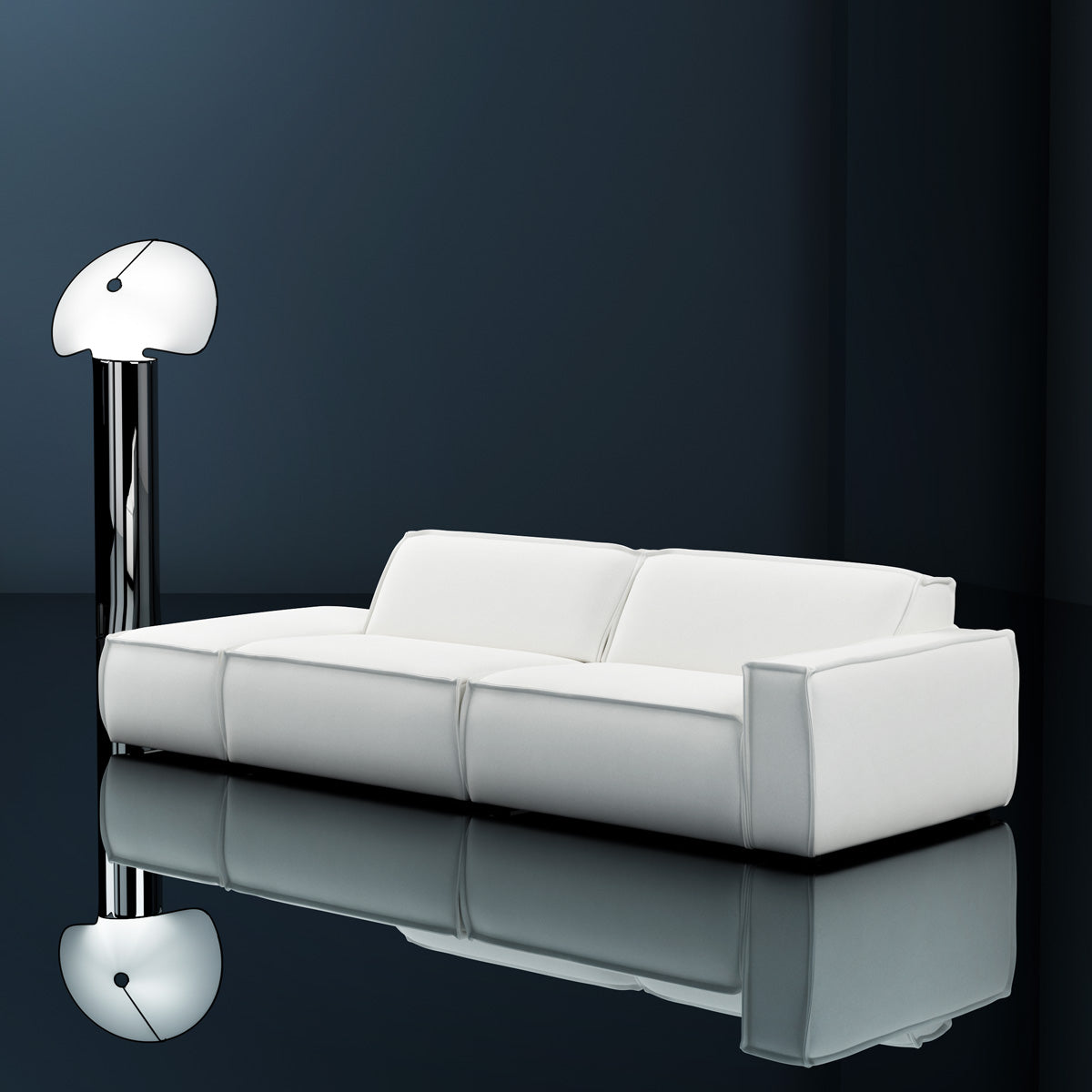 LUMO Upholstered Left-Hand Modular Sofa for 4 People