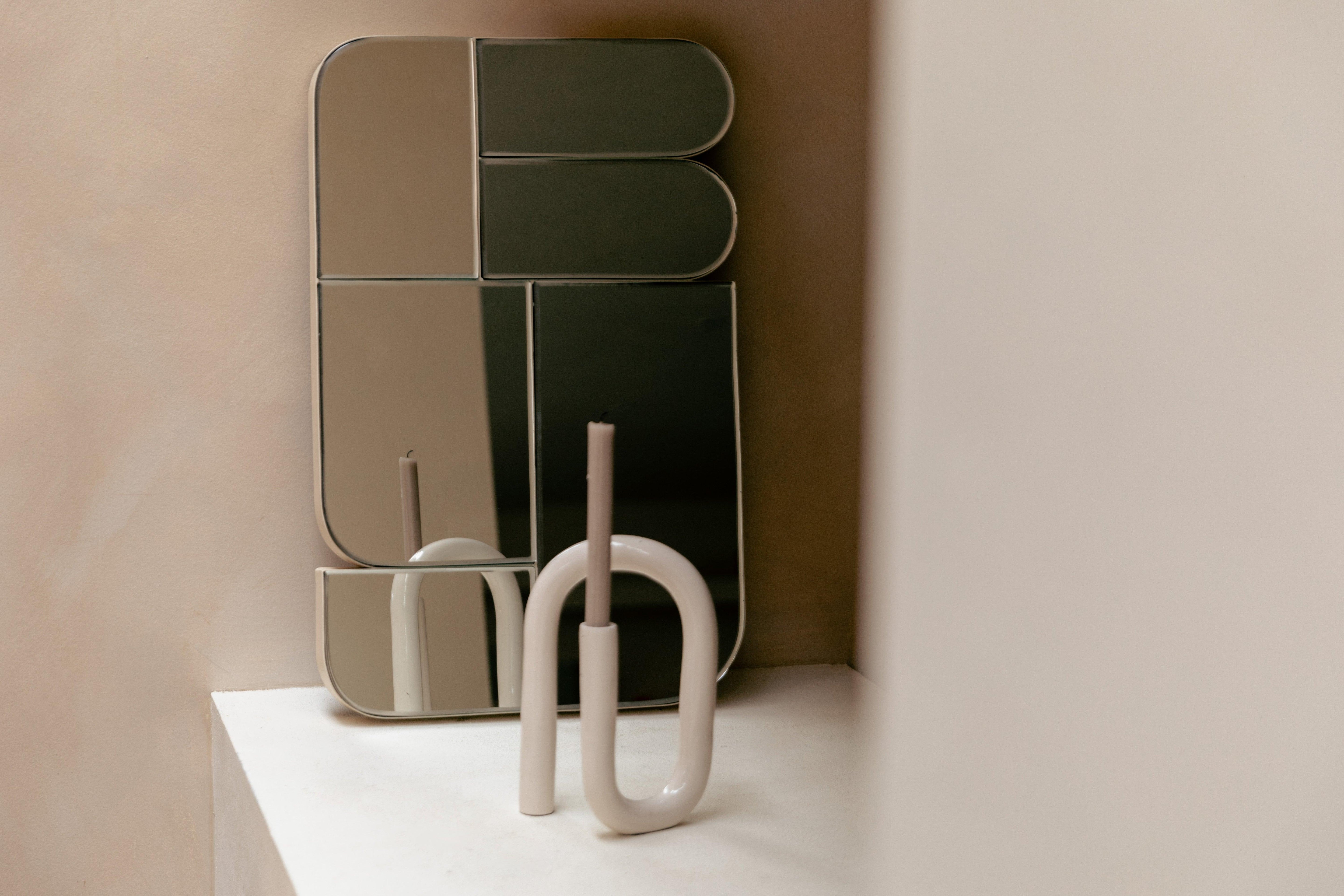 Lustro GLAMOUR beżowy Zuiver Eye on Design