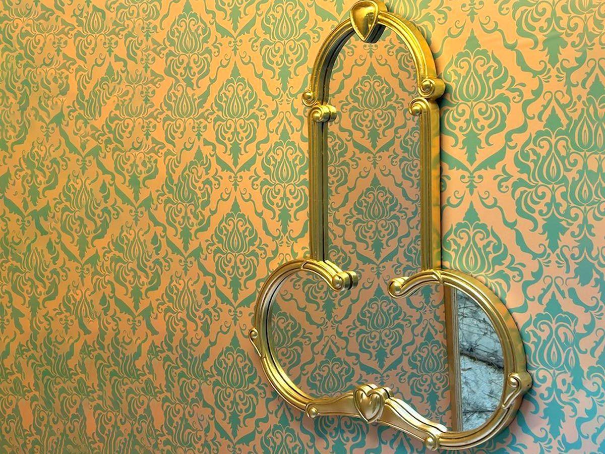 Lustro LIBERTY MAN złoty Seletti Eye on Design