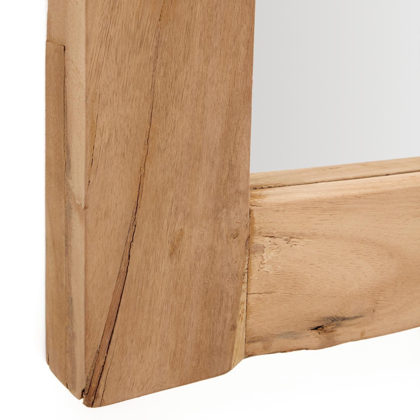 Lustro MADEN drewno z recyklingu La Forma Eye on Design