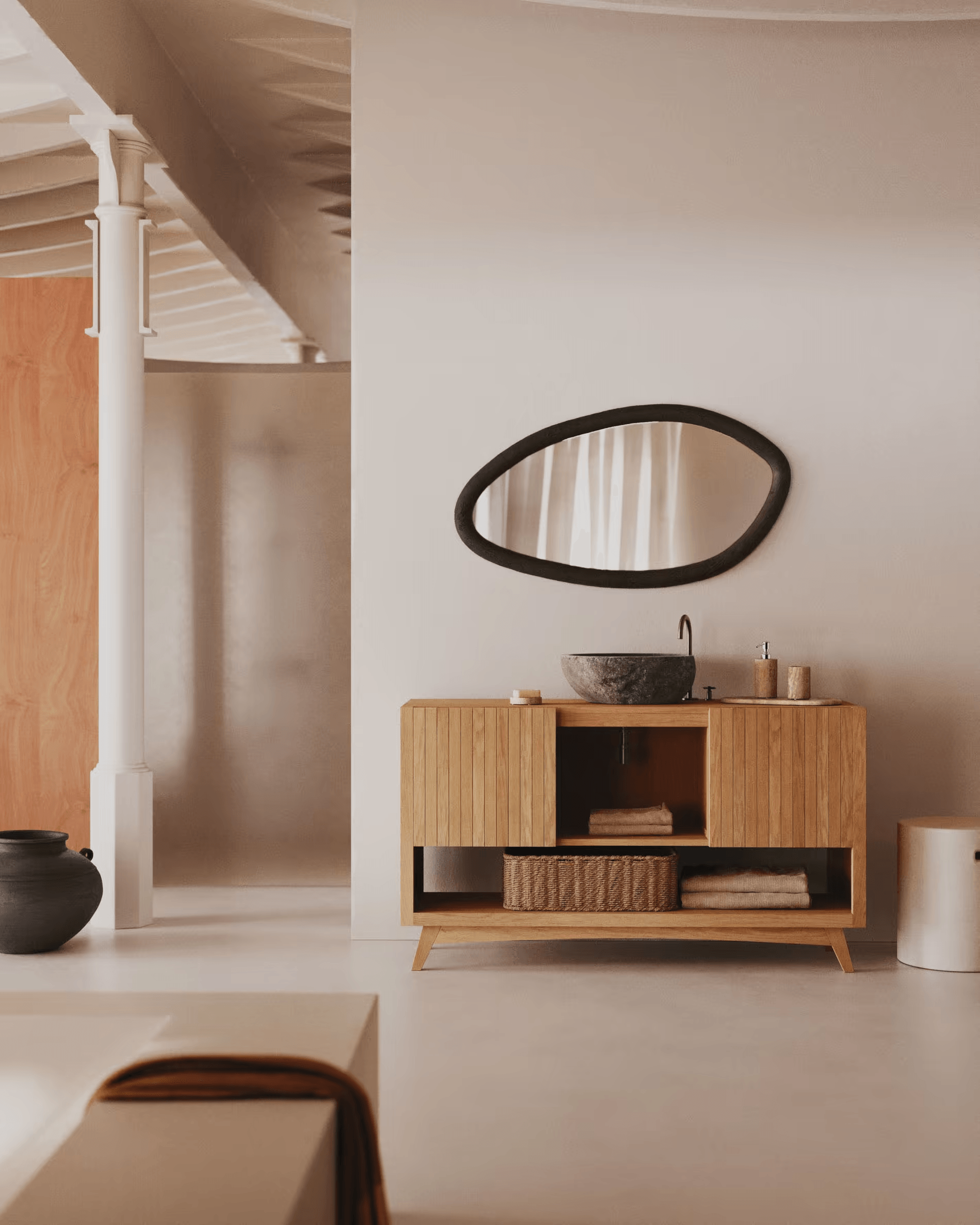 Lustro MAGRIT czarny La Forma Eye on Design