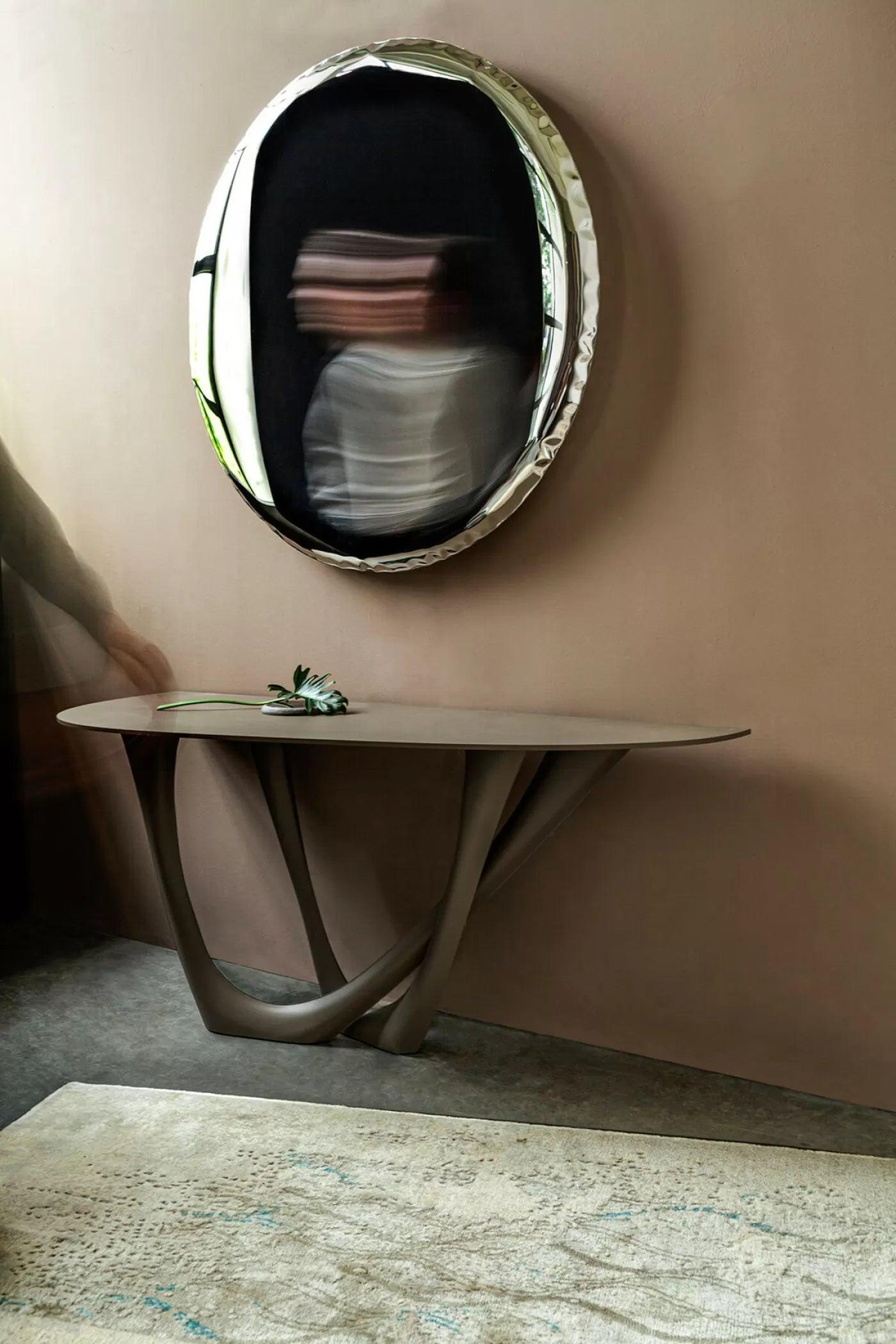 Lustro OKO transitions czerwony rubin Zieta Studio Eye on Design