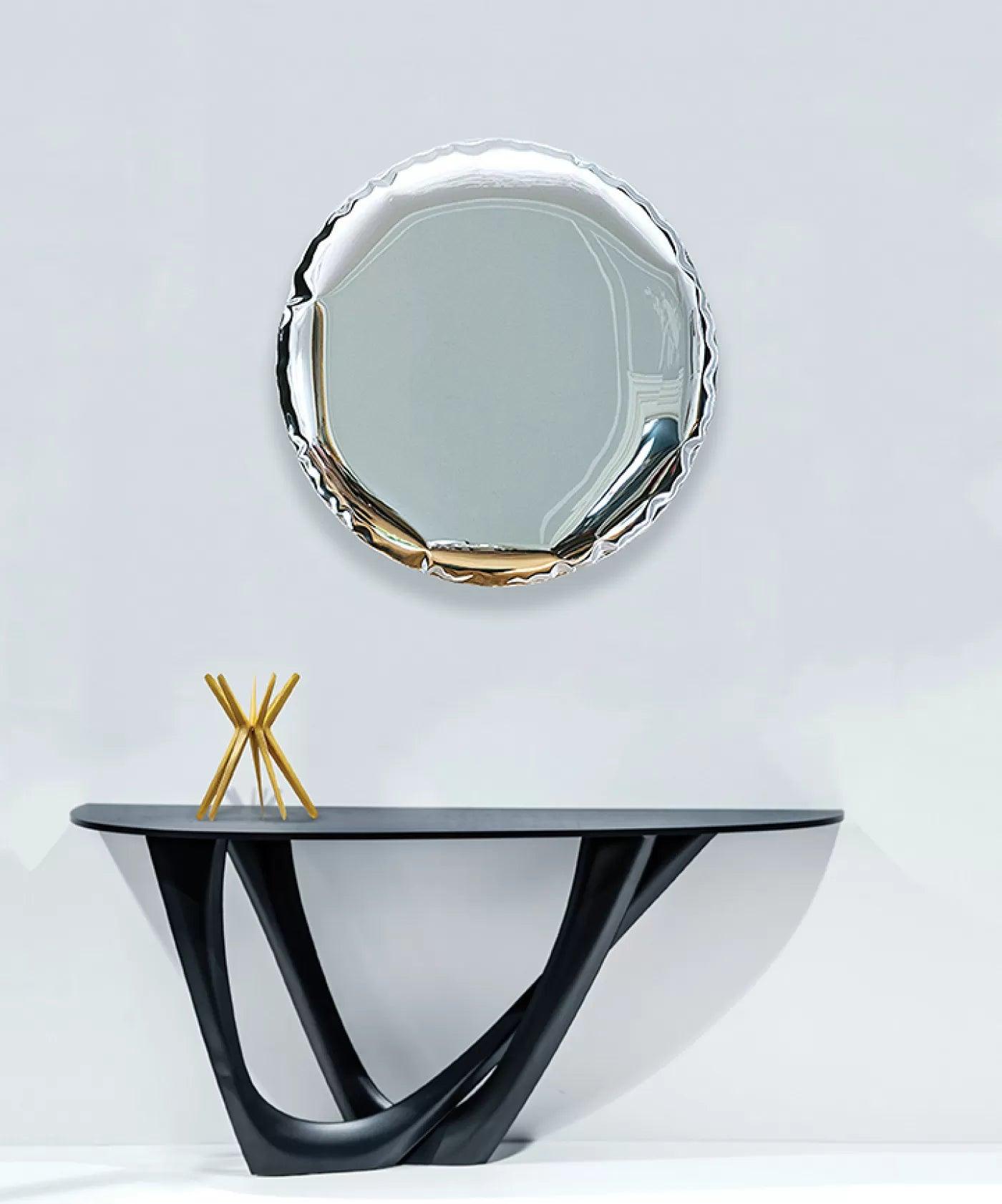 Lustro OKO transitions czerwony rubin Zieta Studio Eye on Design