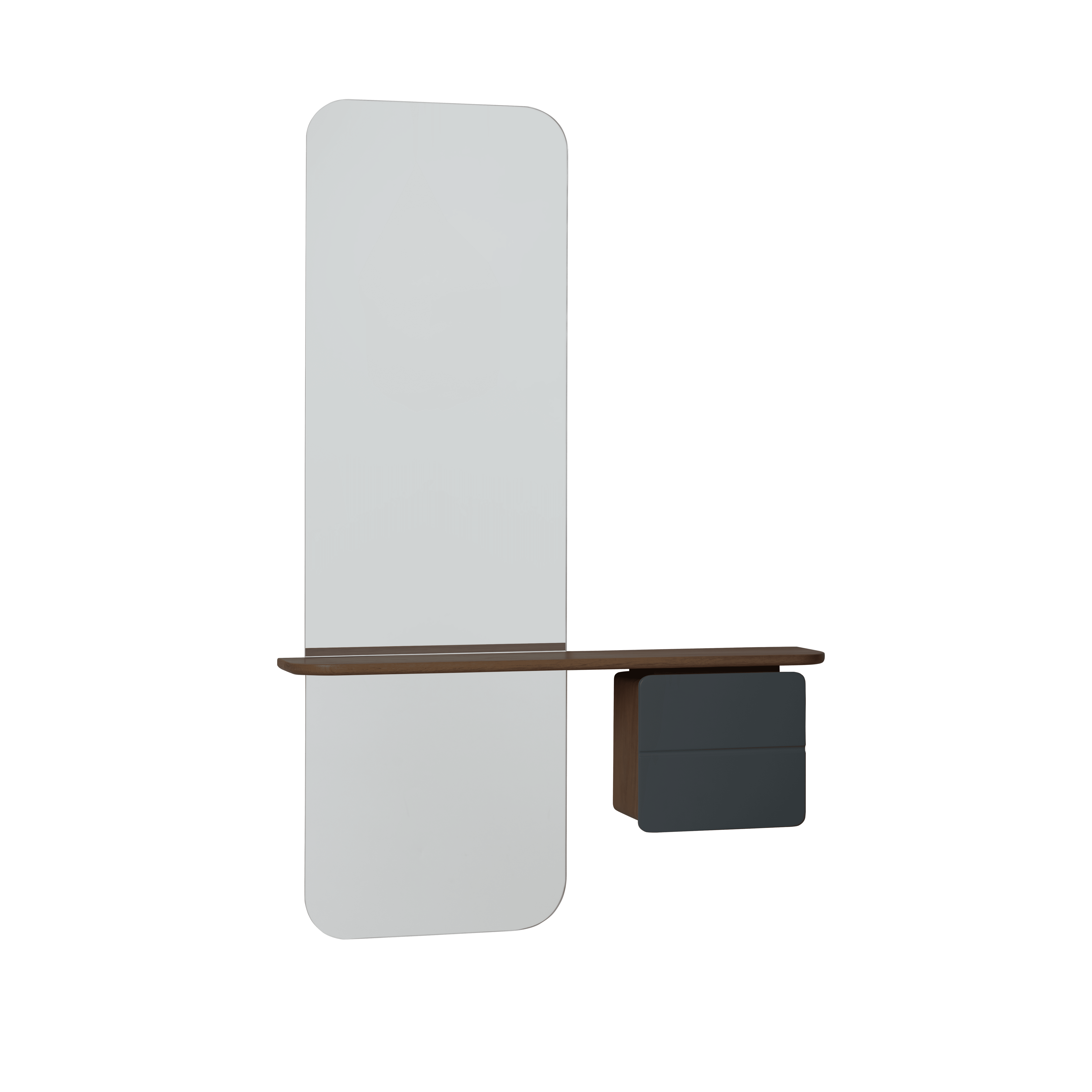 Lustro ONE MORE LOOK antracytowy z ciemnym dębem UMAGE Eye on Design