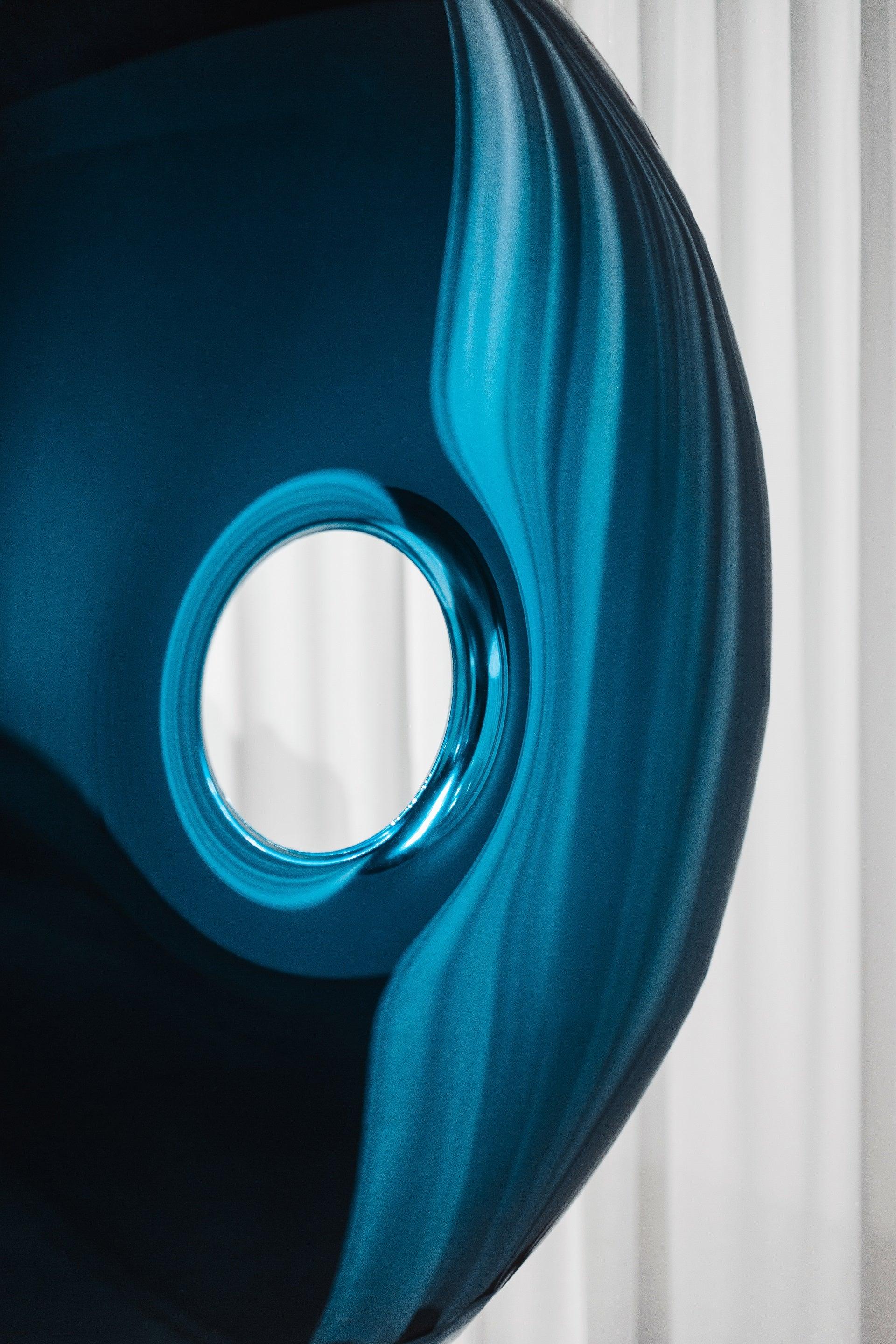 Lustro RONDO gradient kosmiczny błękit Zieta Studio Eye on Design