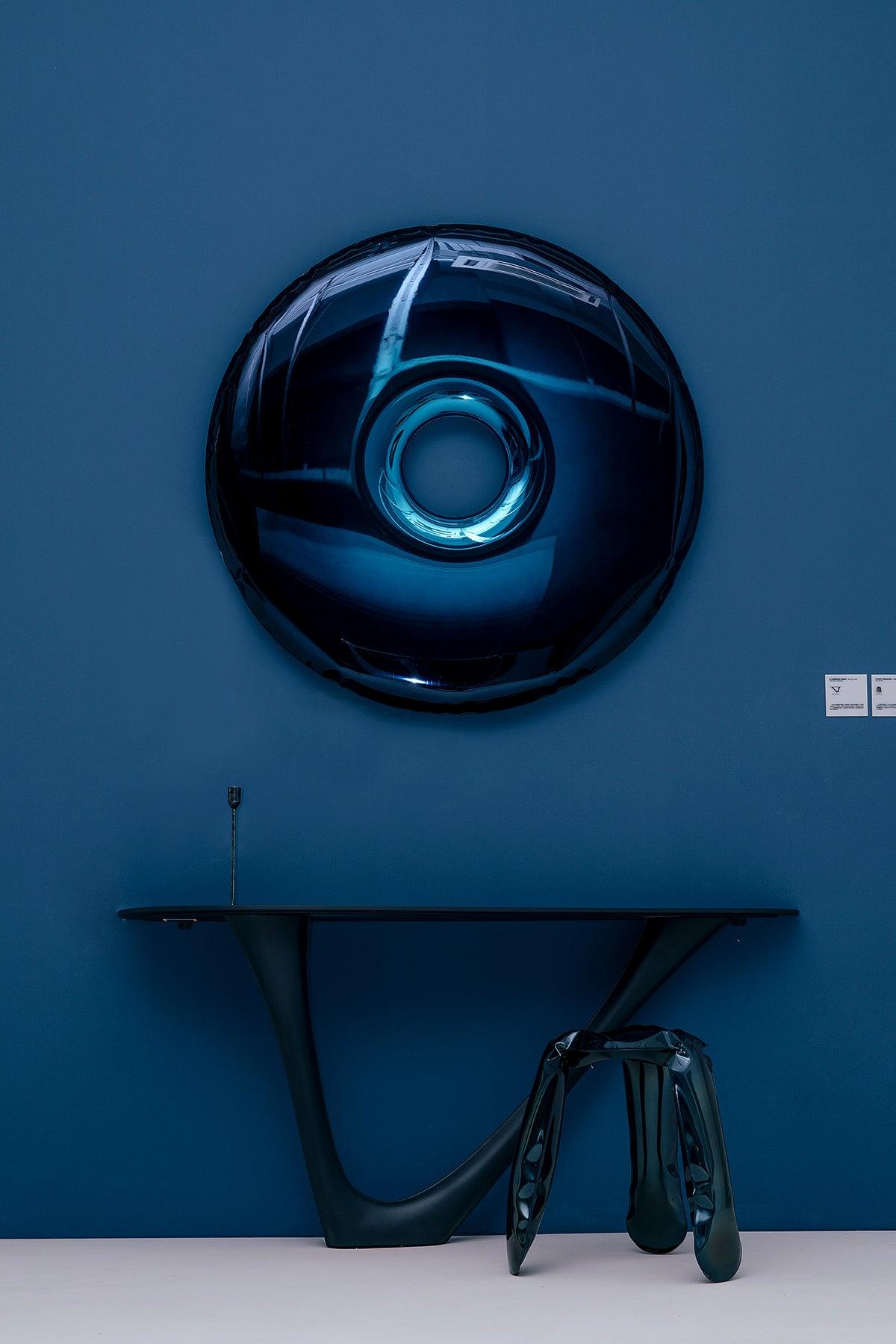 Lustro RONDO gradient kosmiczny błękit Zieta Studio Eye on Design