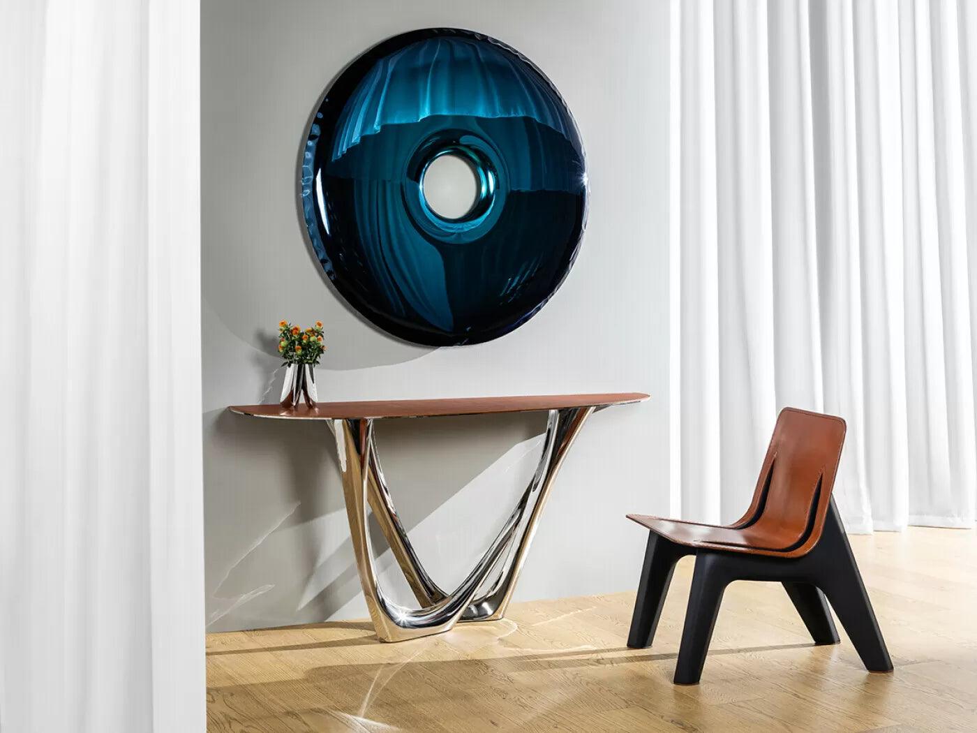 Lustro RONDO transitions czerwony rubinowy Zieta Studio Eye on Design