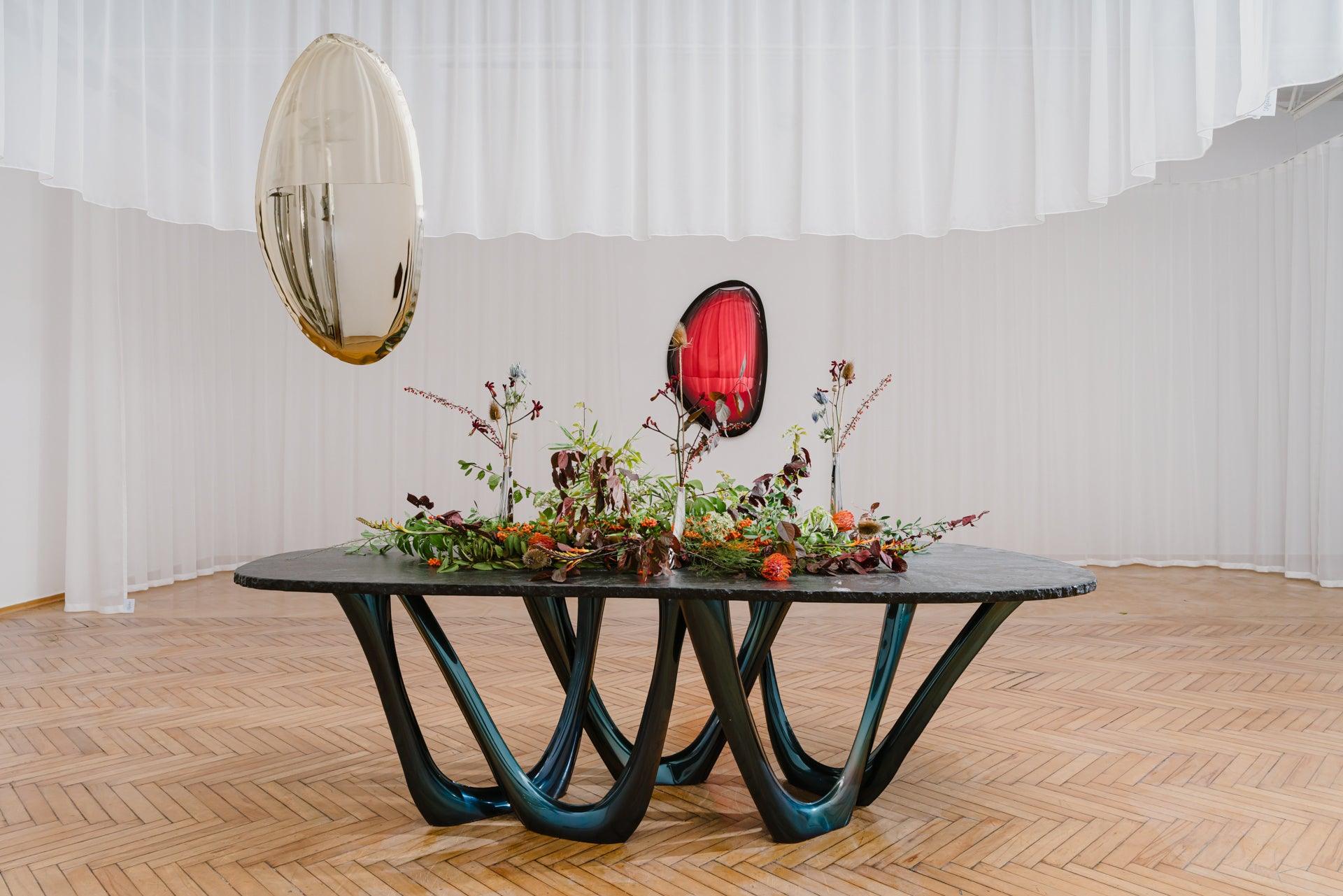 Lustro TAFLA O aurum różowe złoto Zieta Studio Eye on Design