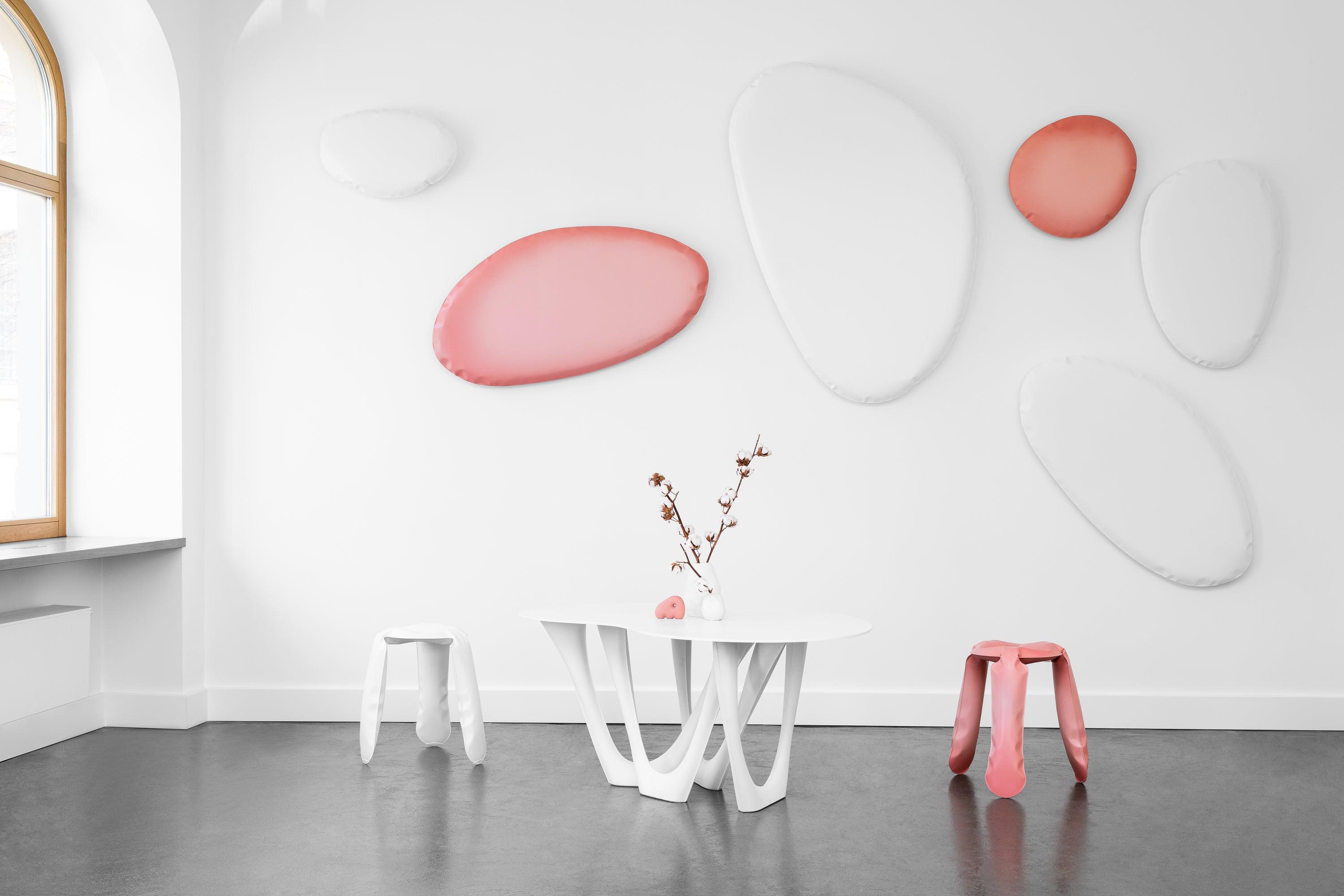 Lustro TAFLA O cotton candy różowy mat Zieta Studio Eye on Design