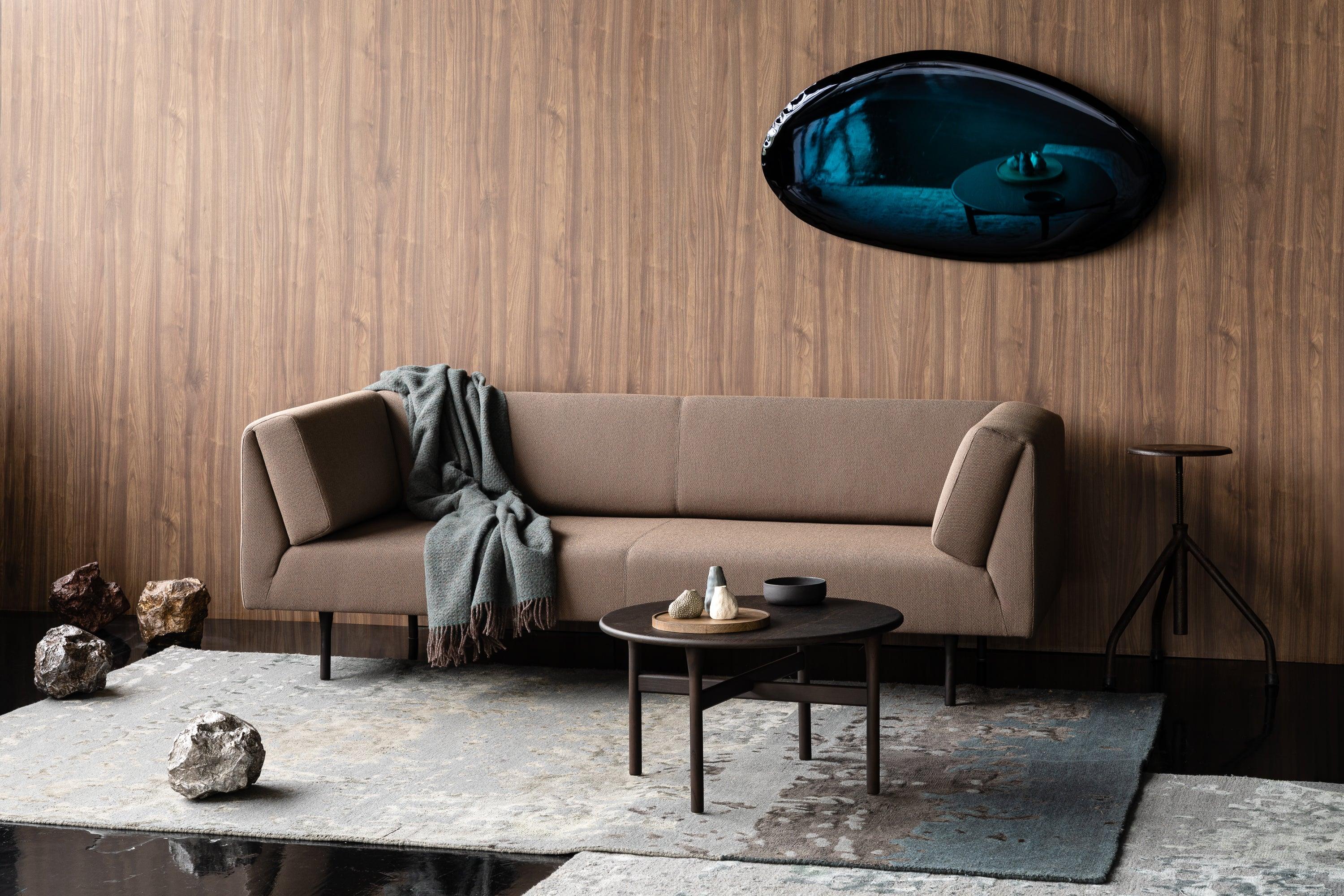 Lustro TAFLA O gradient kosmiczny błękit Zieta Studio Eye on Design