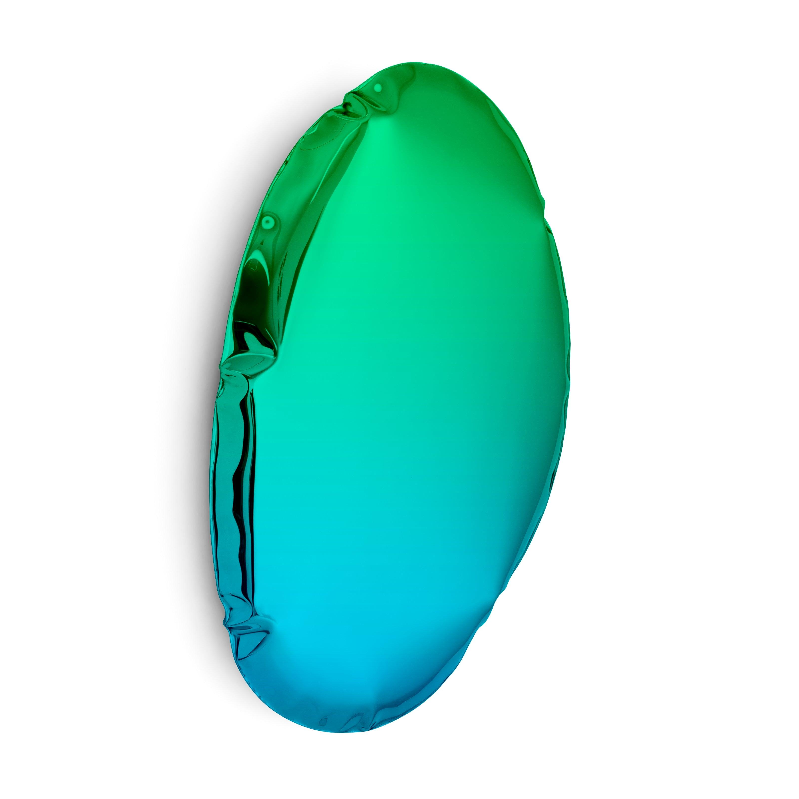 Lustro TAFLA O gradient szmaragd/szafir – Zieta Studio