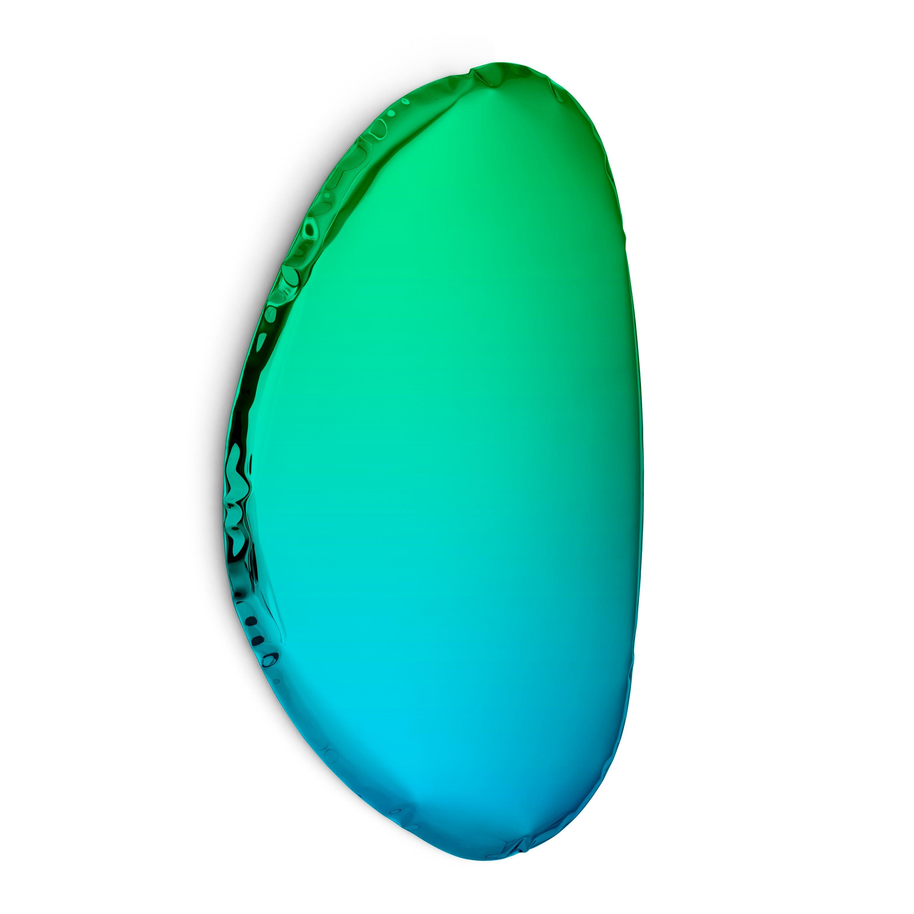 Lustro TAFLA O gradient szmaragd/szafir – Zieta Studio