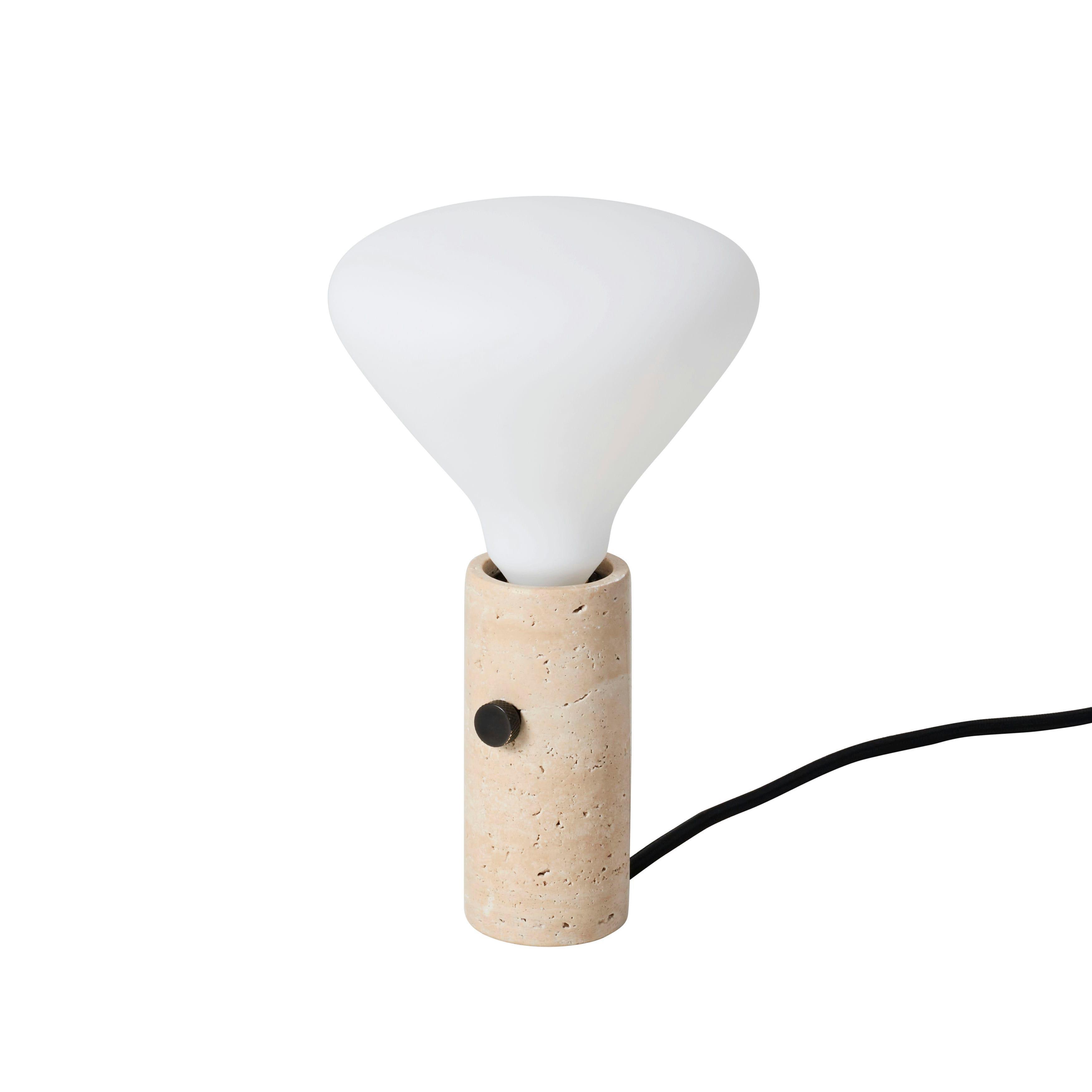 Core multifunction lamp cream travertine