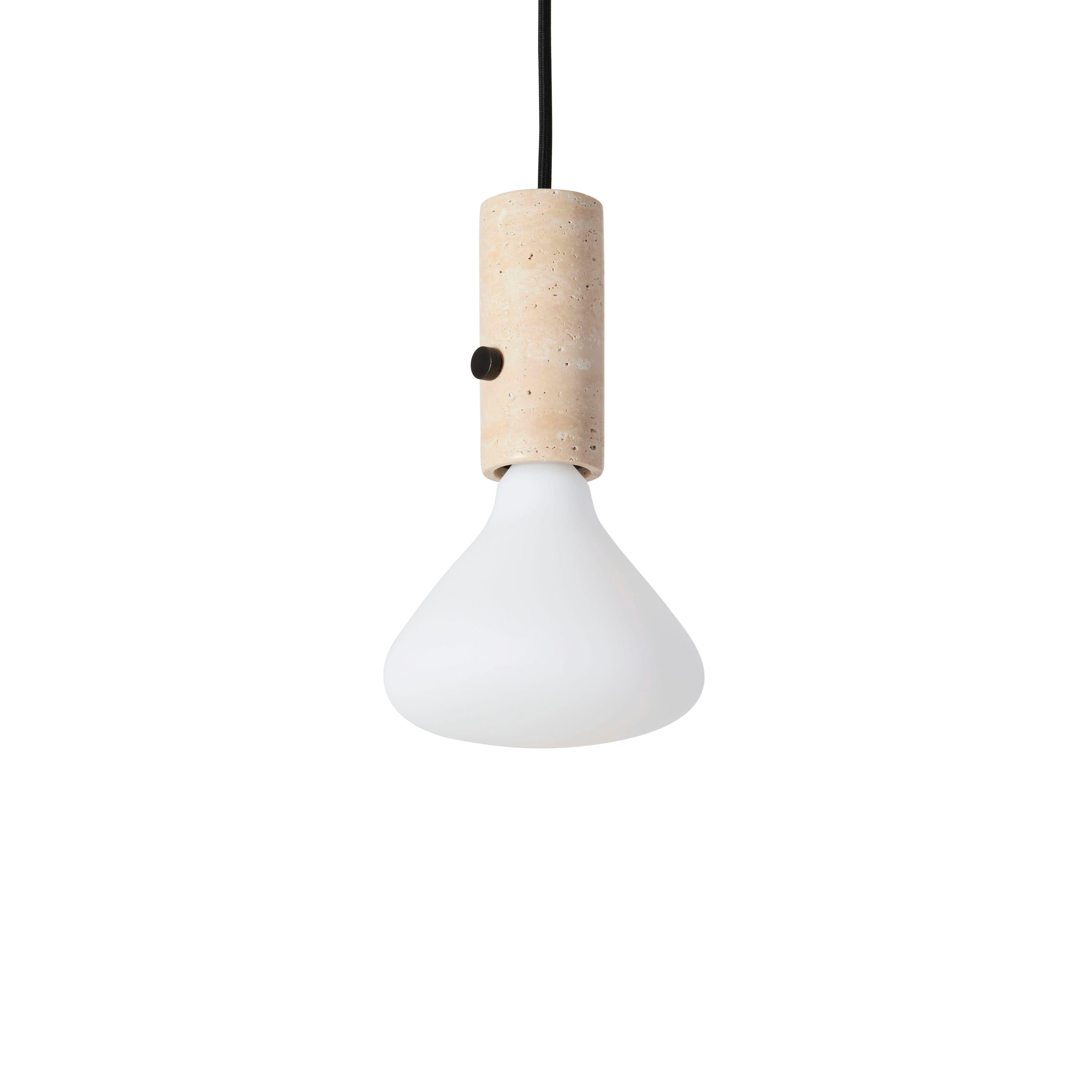 Core multifunction lamp cream travertine