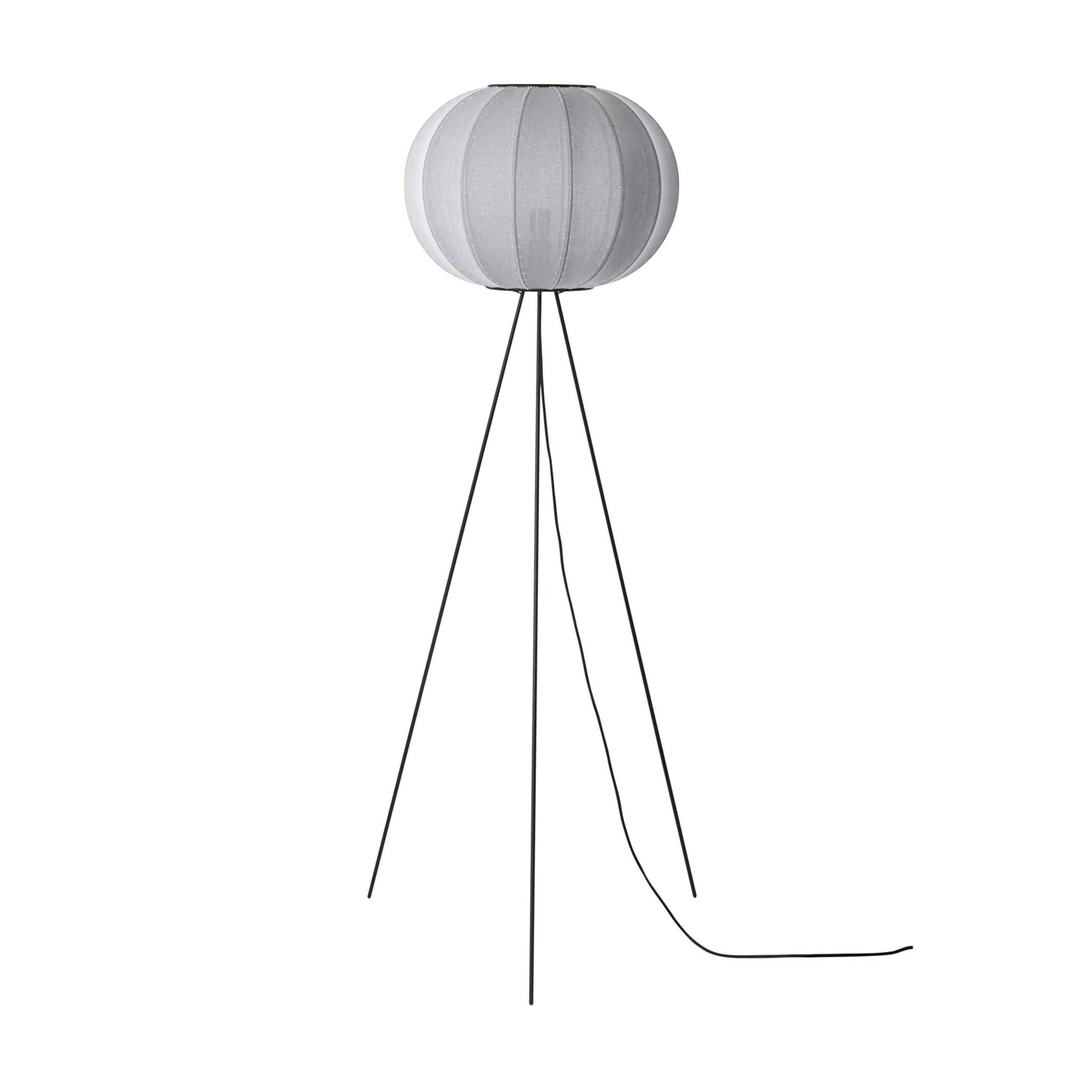 High tripod floor lamp KNIT-WIT gray