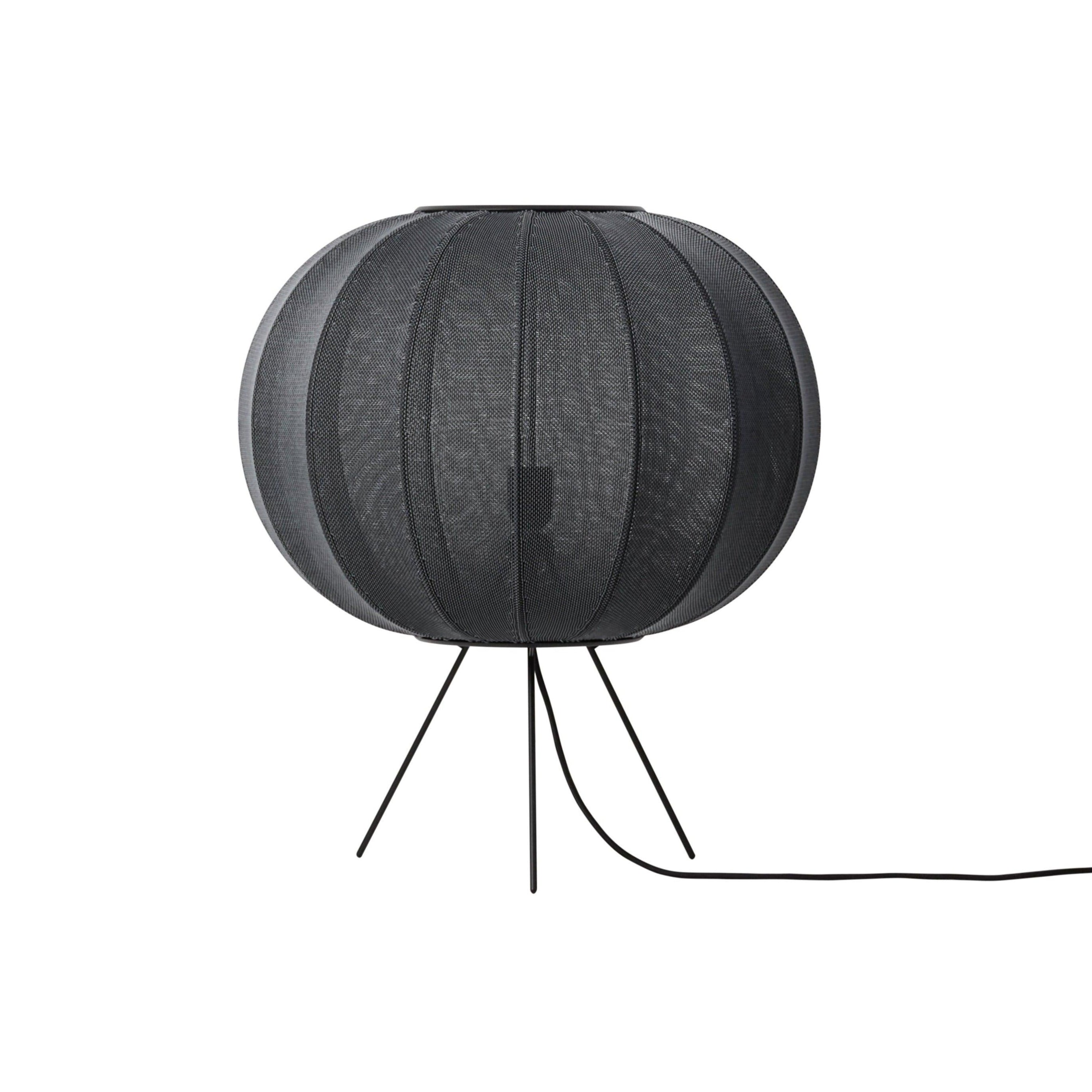 Low tripod floor lamp KNIT-WIT black