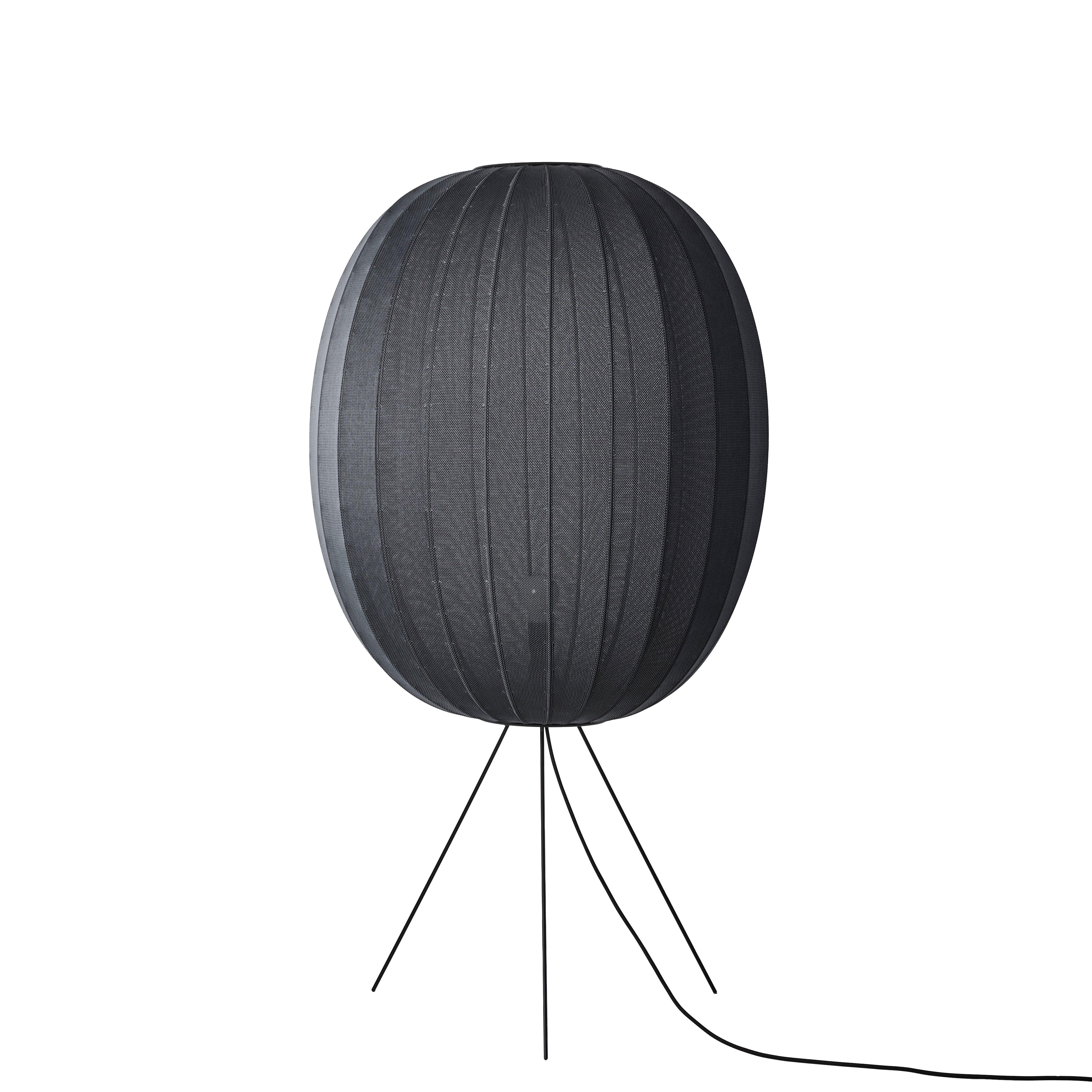 KNIT-WIT black tripod floor lamp
