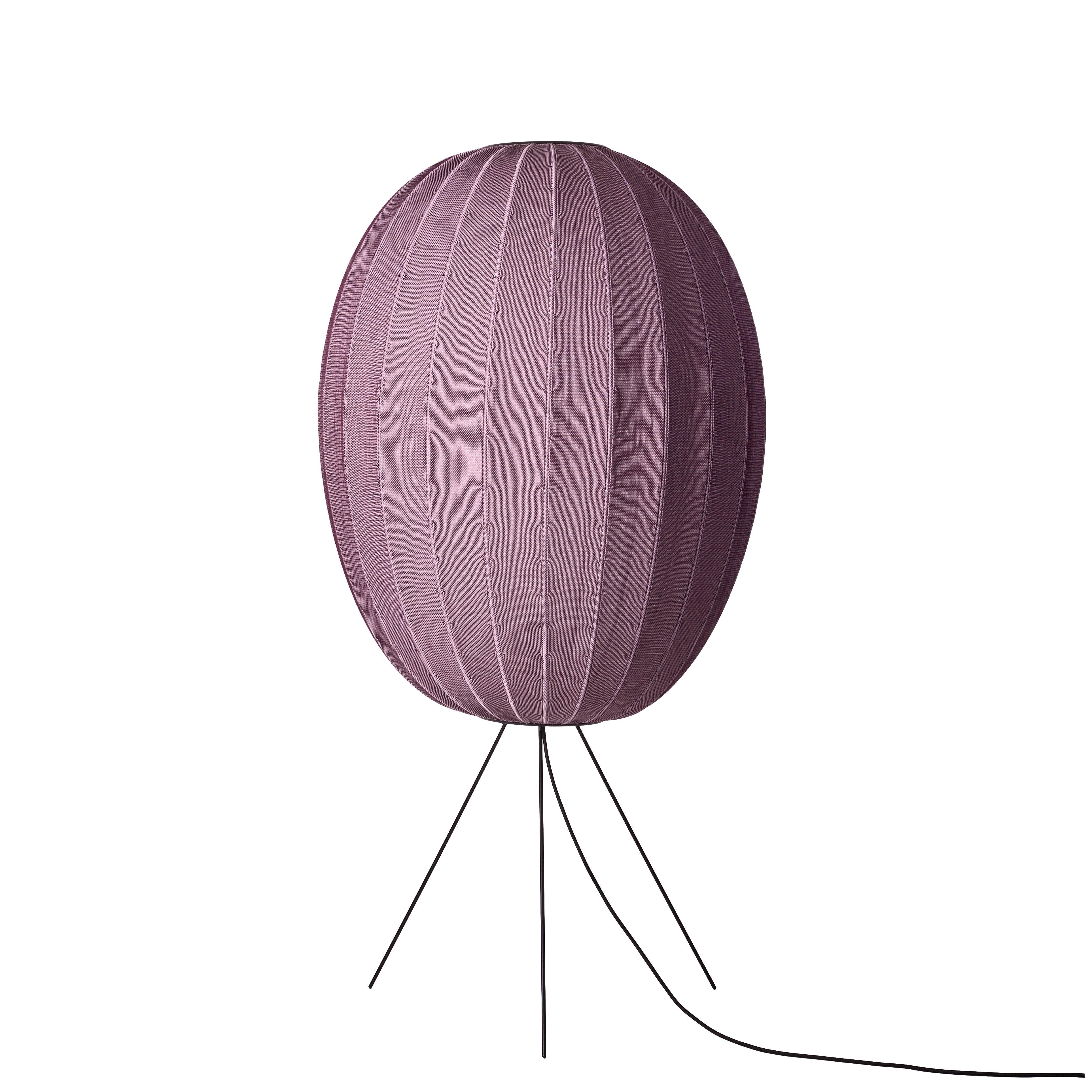 KNIT-WIT burgundy tripod floor lamp