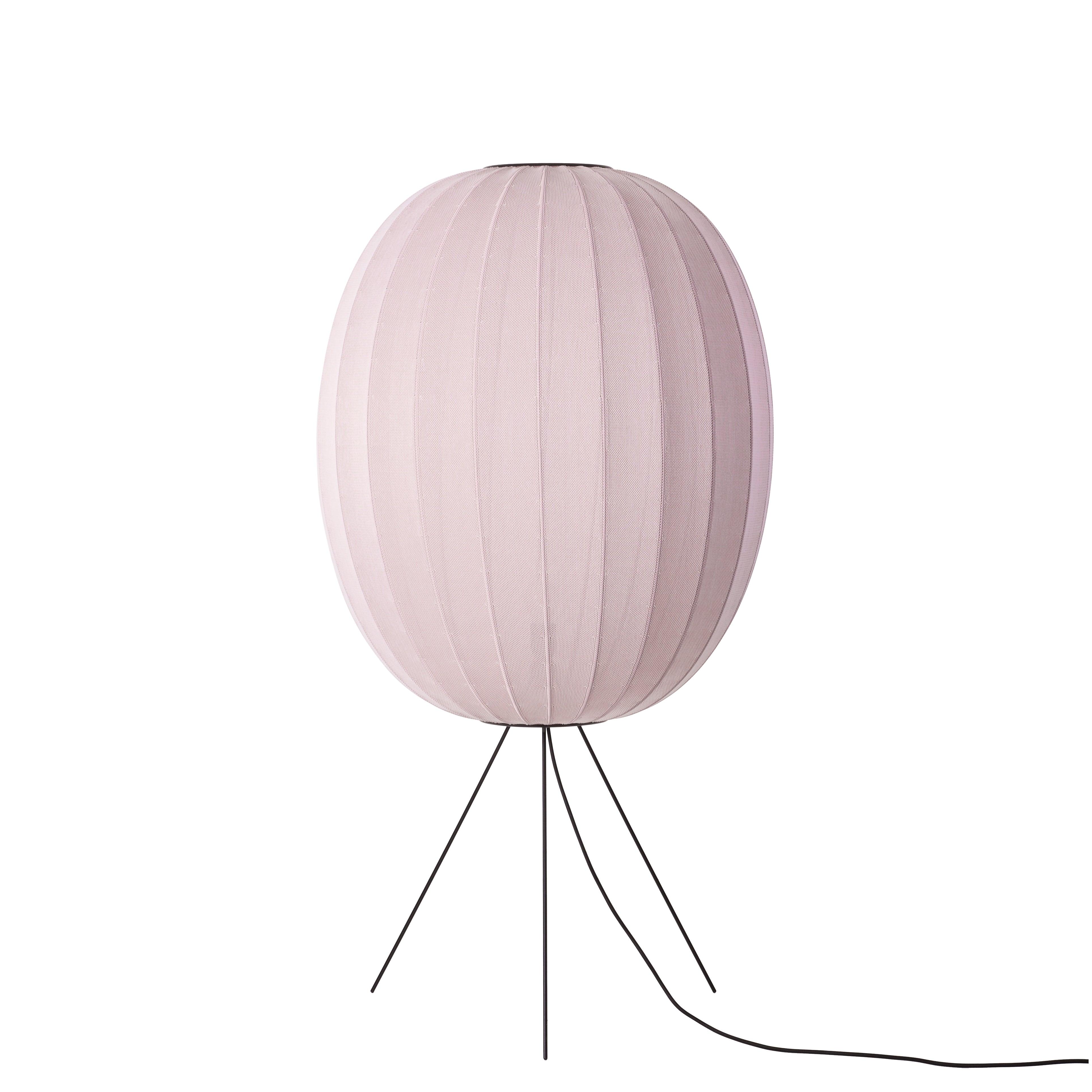 KNIT-WIT tripod floor lamp light pink