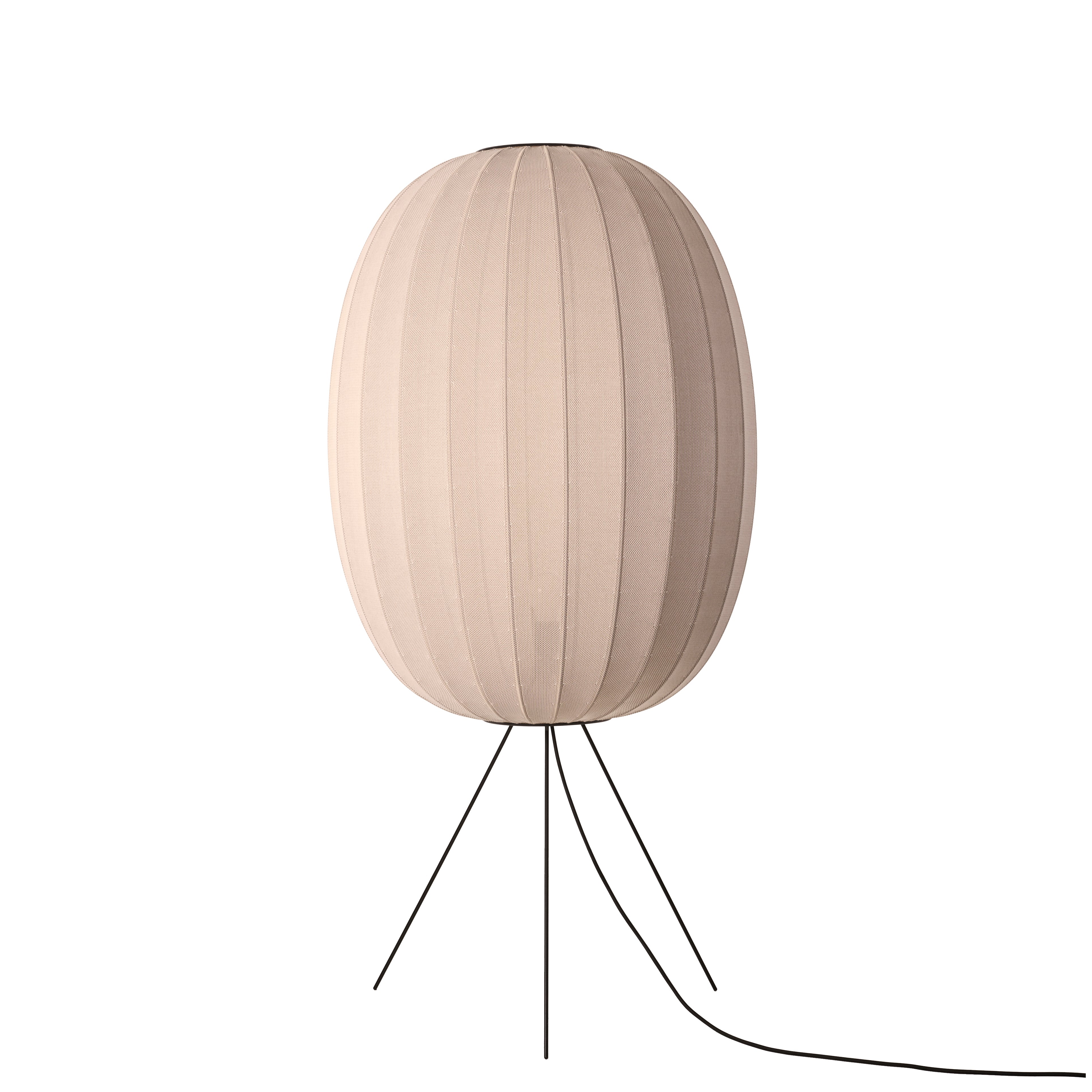 KNIT-WIT tripod floor lamp sand