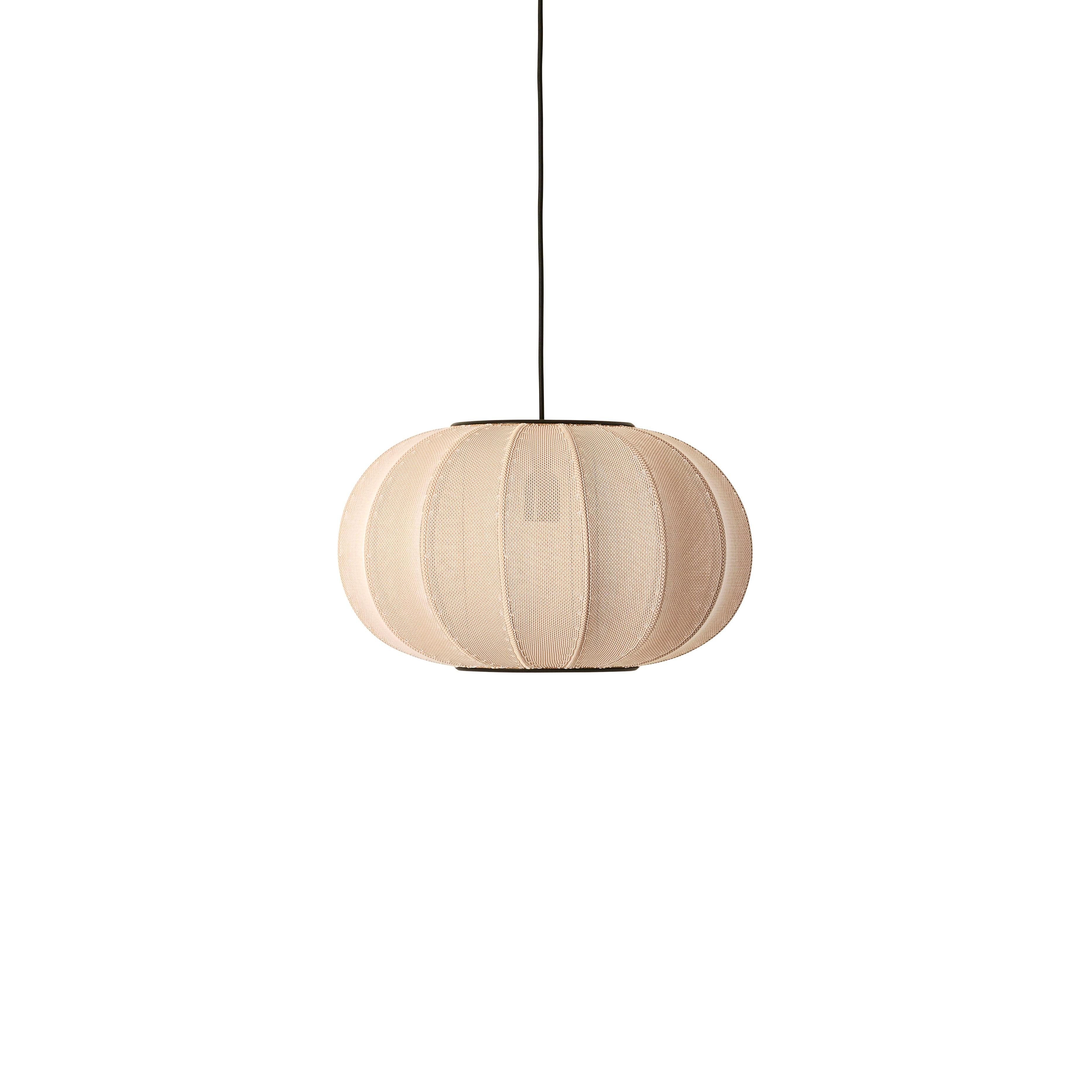 Lampa wisząca KNIT-WIT OVAL piaskowy – Made by Hand