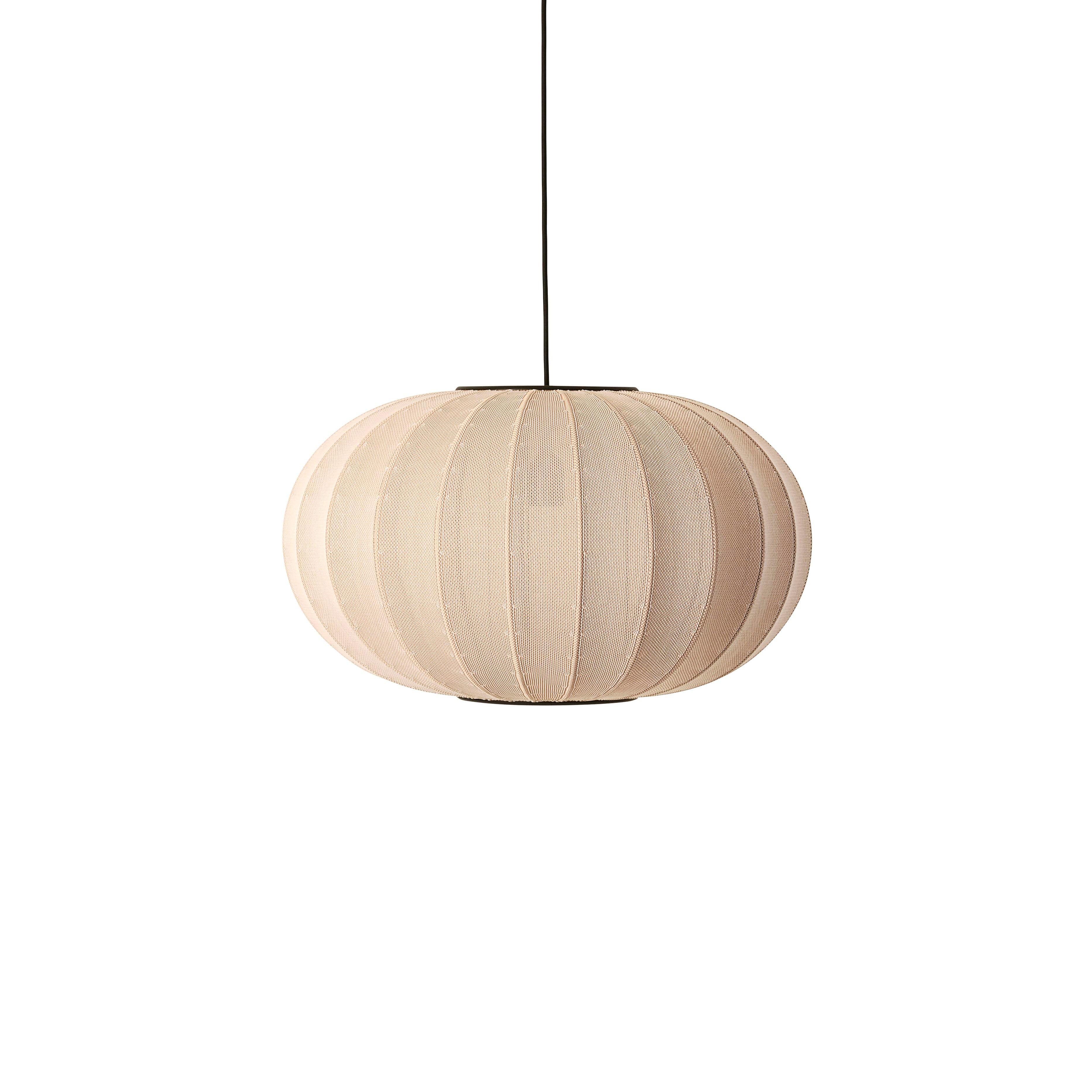 Lampa wisząca KNIT-WIT OVAL piaskowy – Made by Hand