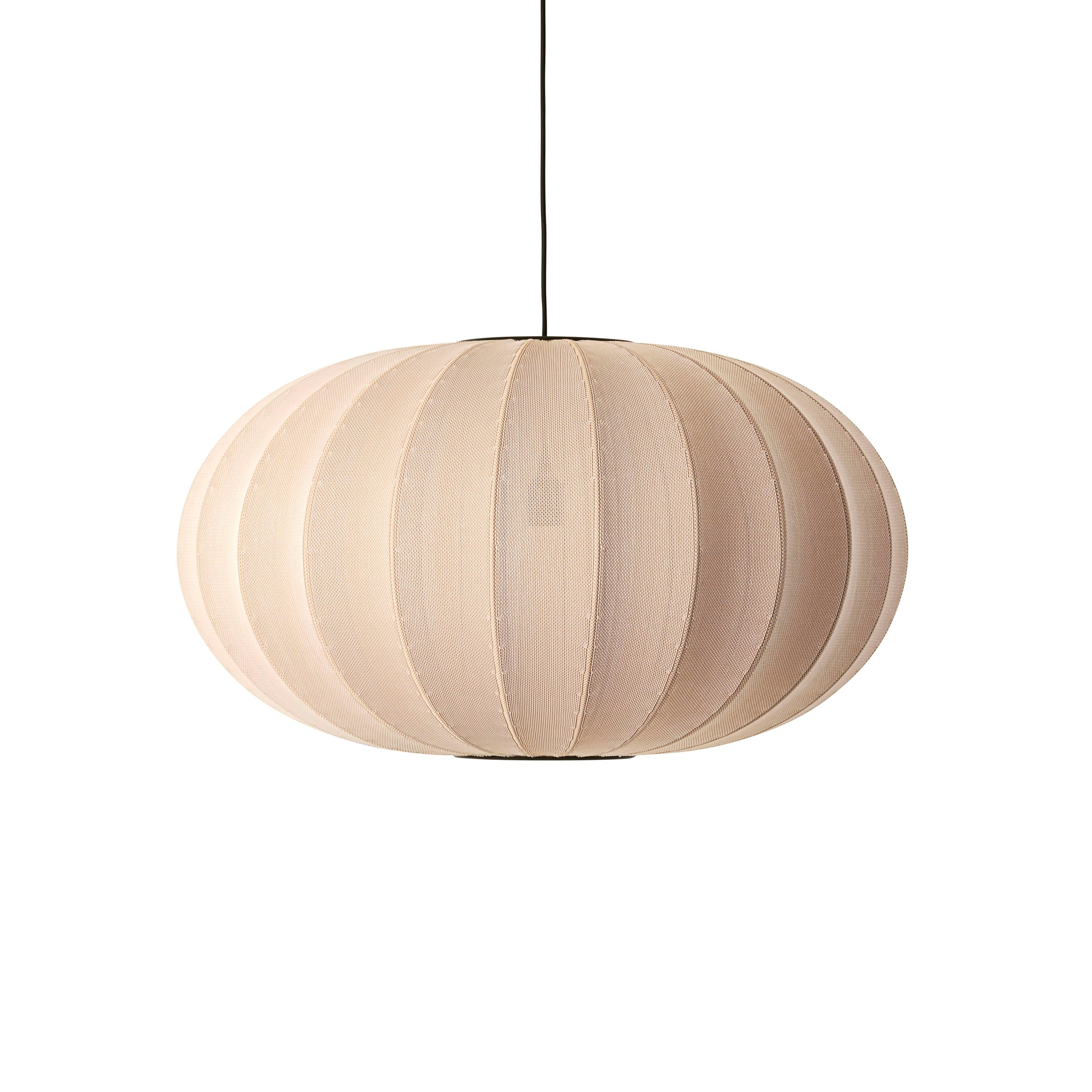 Lampa wisząca KNIT-WIT OVAL piaskowy – Made by Hand