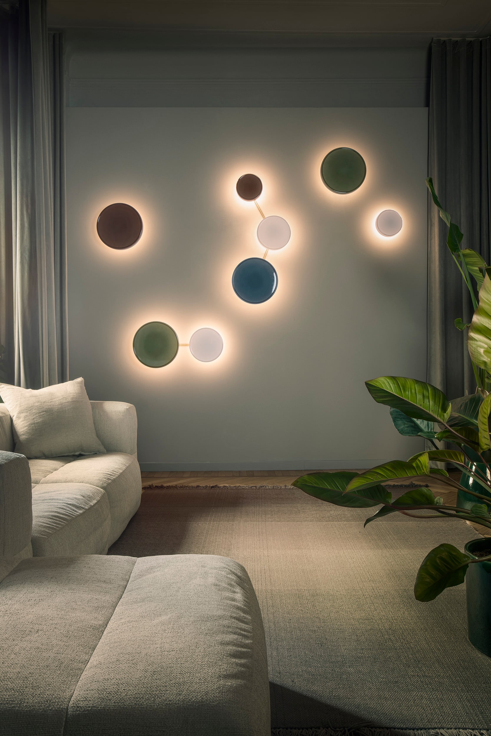 Caramel Green Wall Lamp