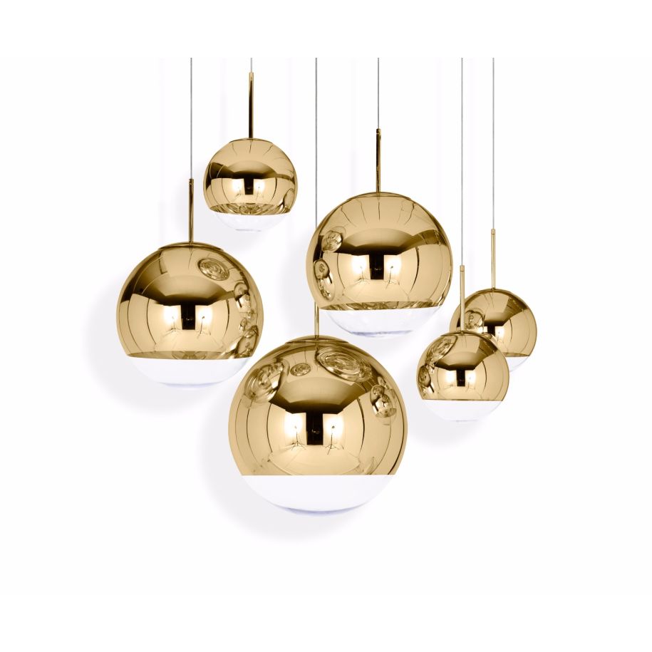 Lampa wisząca MIRROR BALL złoty z oświetleniem LED