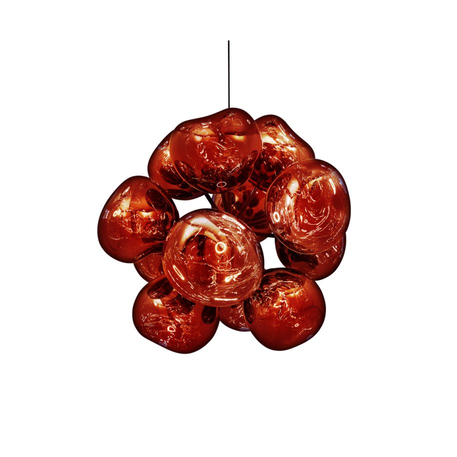 Melt Burst Copper chandelier
