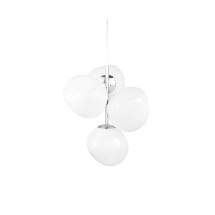Żyrandol MELT opalowy ze srebrnym wykończeniem – Tom Dixon