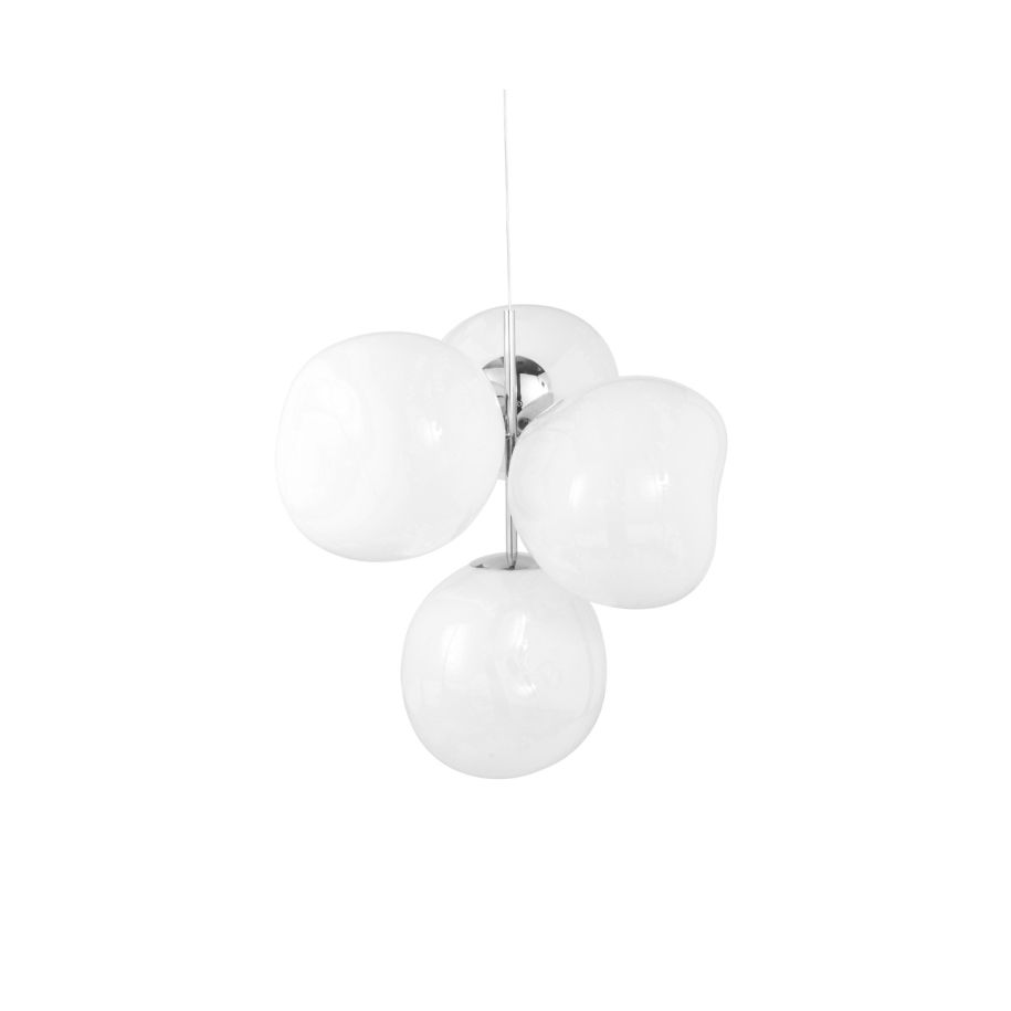 Żyrandol MELT opalowy ze srebrnym wykończeniem – Tom Dixon