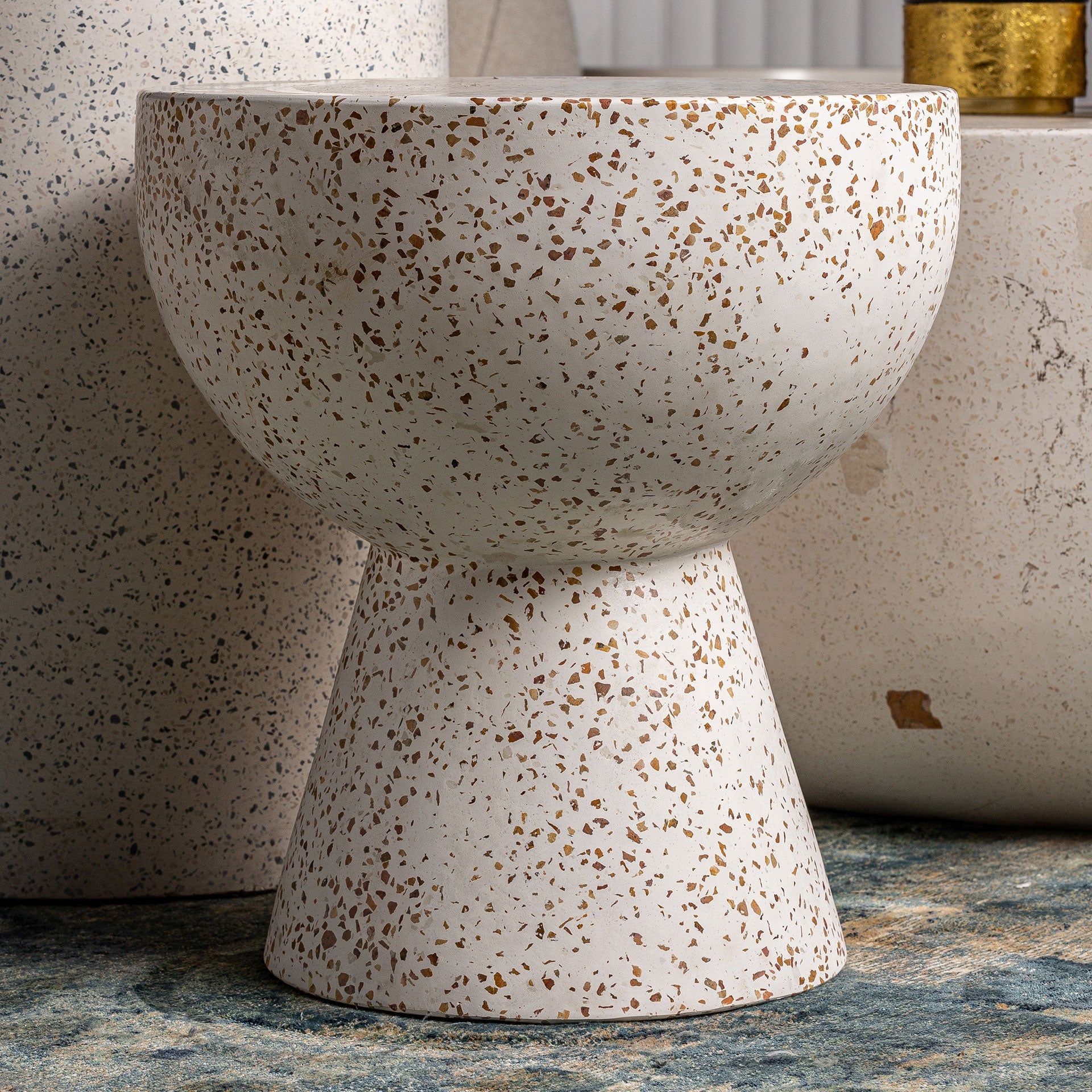 ALBENGA Terrazzo Side Table