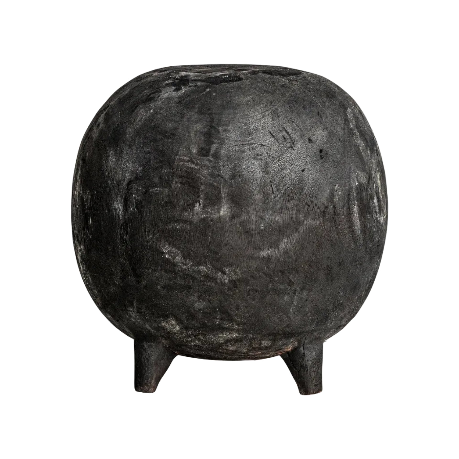 KEPOI Side Table Black Suar Wood
