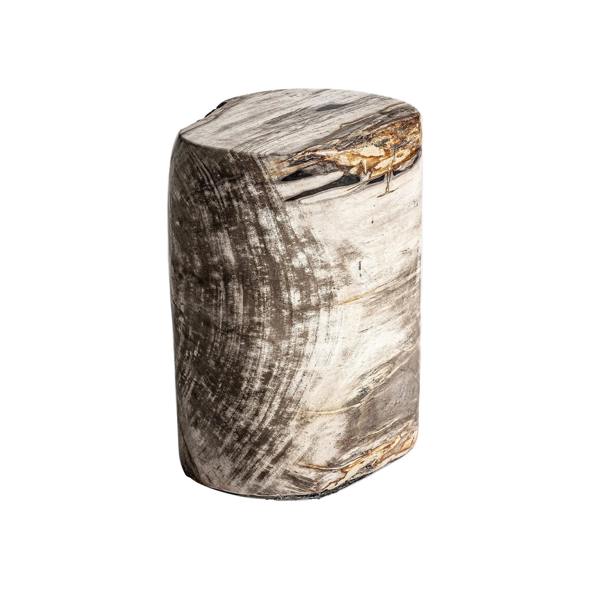 TELTI Side Table Brown Petrified Wood