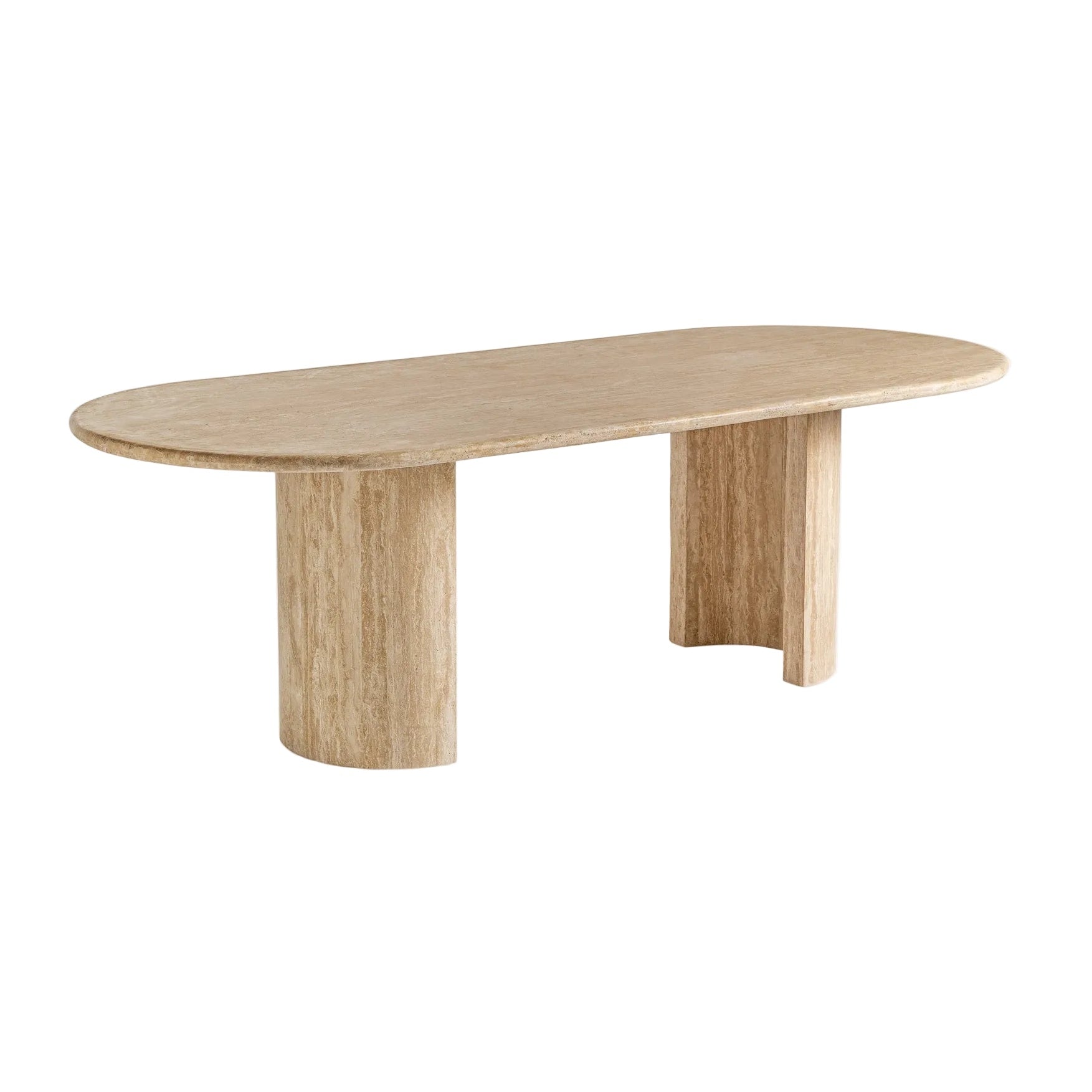 Ovaler Tisch THIENNES beige Travertin