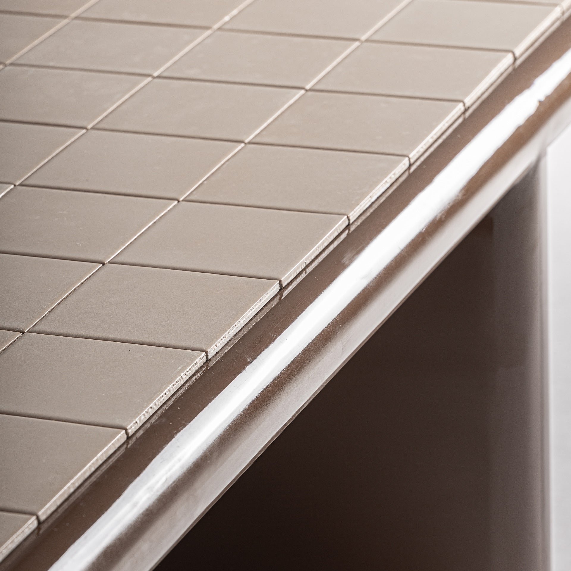 Kaffeetisch KURTEN braun mit beige