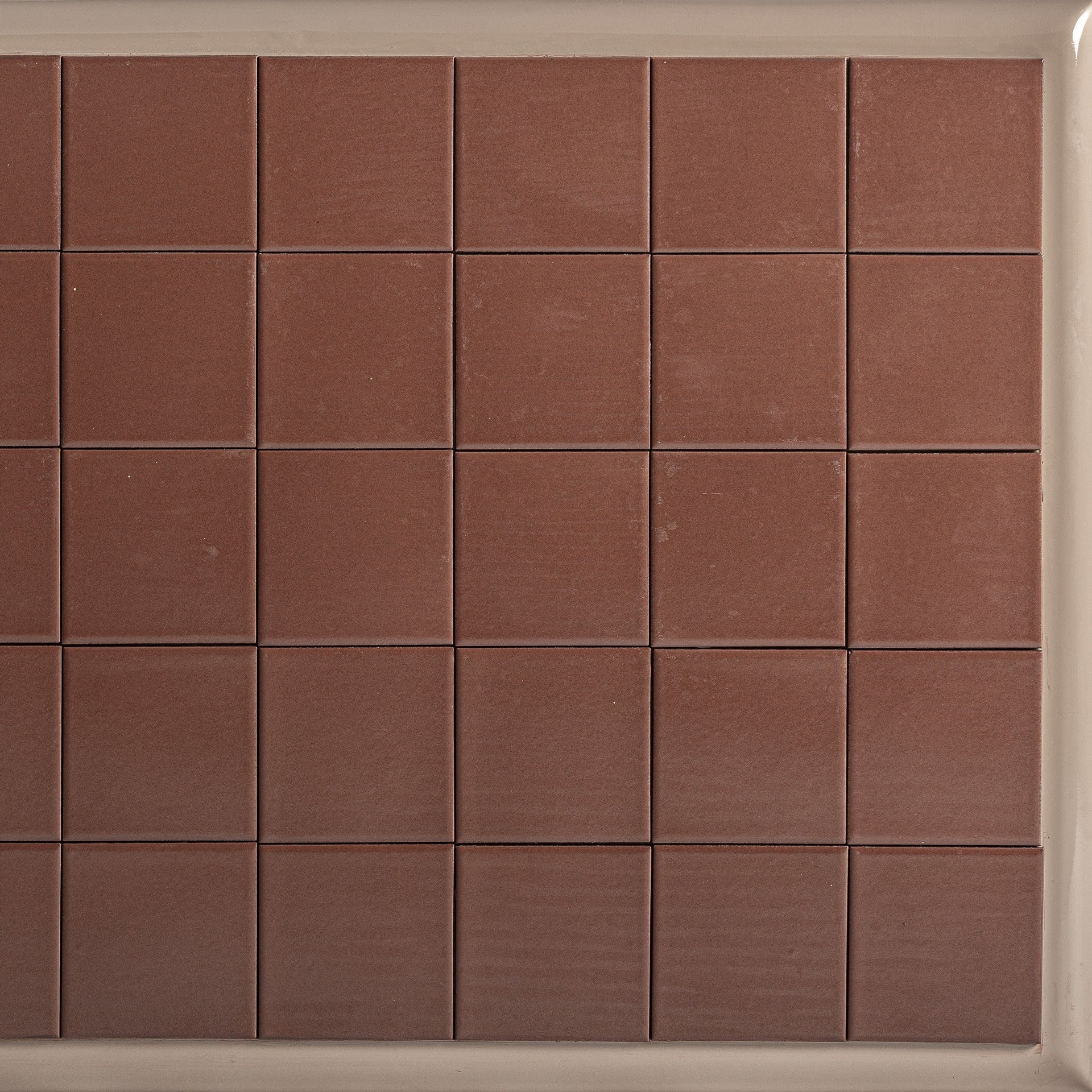 Kaffeetisch KURTEN beige mit braunem Akzent